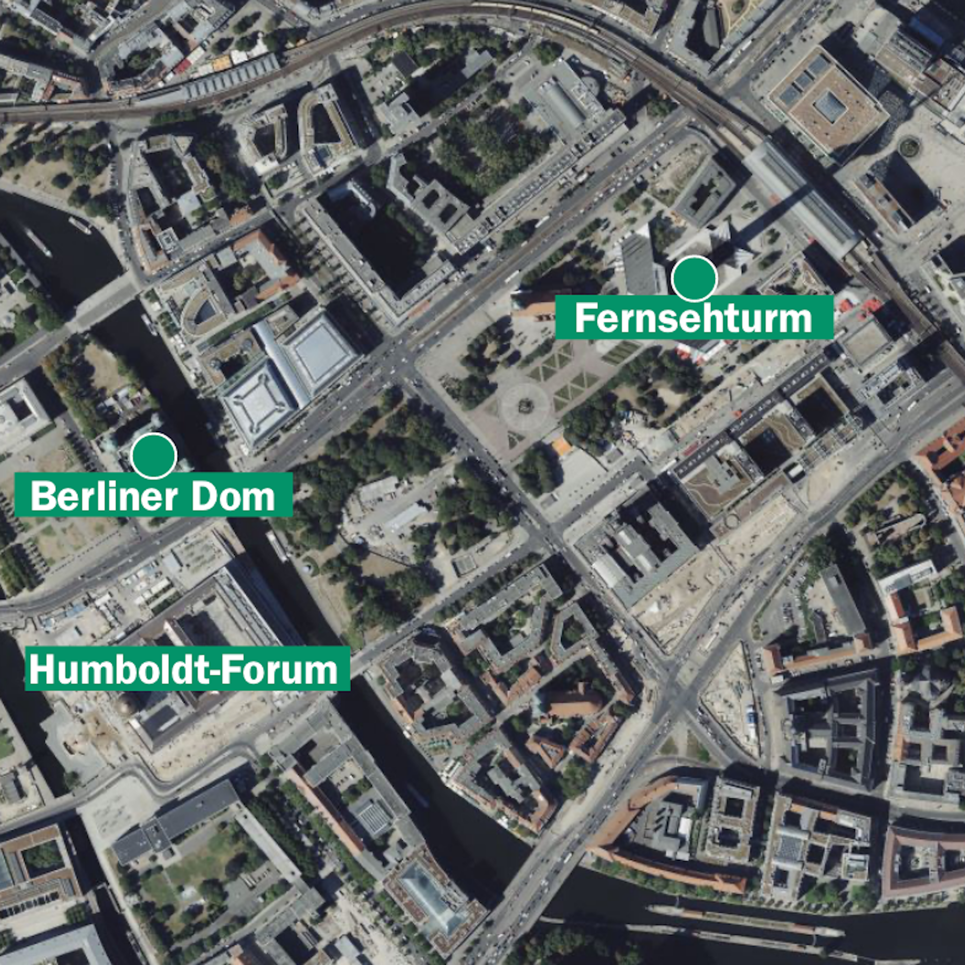 Berlin aus der Vogelperspektive