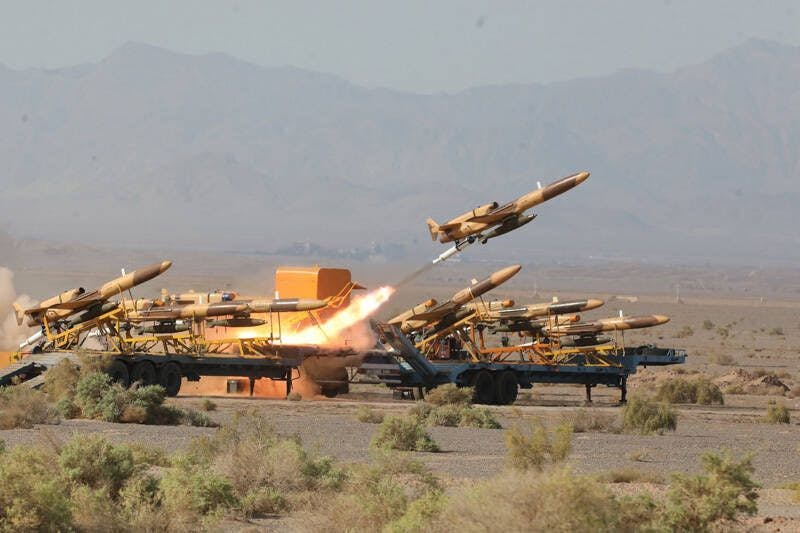 Iranische Militärdrohnen werden in die Luft geschossen (Symbolbild). 