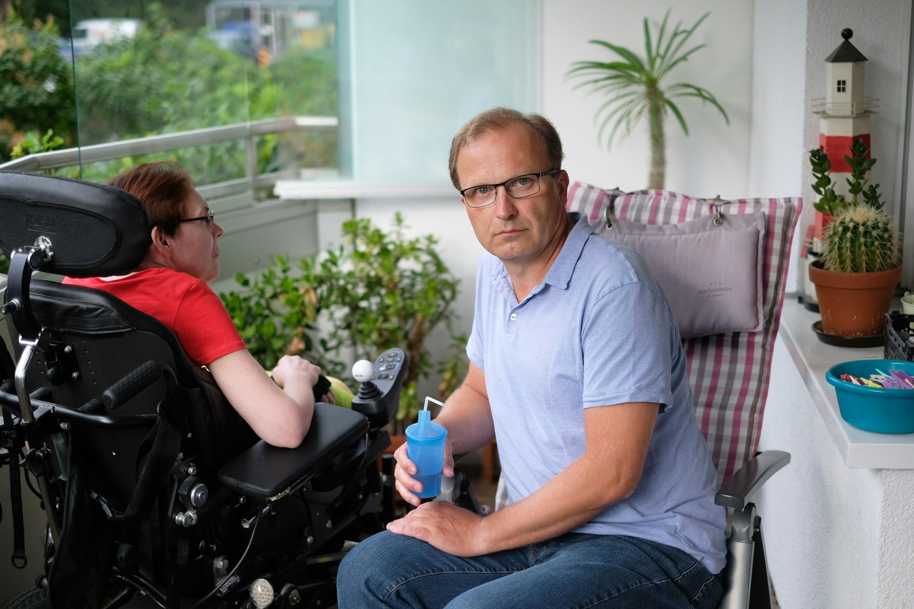 Zu Besuch bei Jochen Springborn in Köpenick, der seine Frau Anke pflegt.