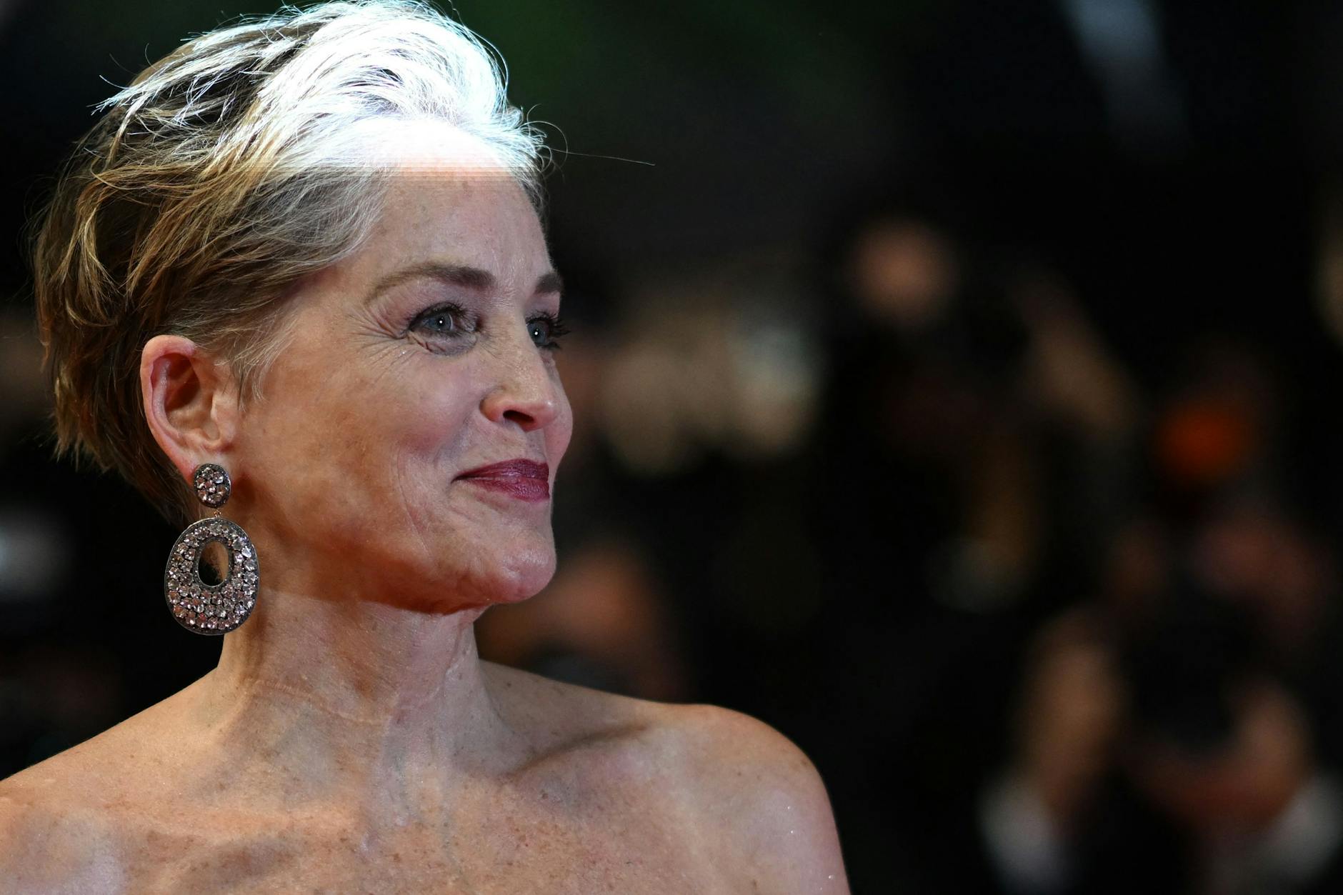 Sharon Stone fühlt sich so wohl wie noch nie in ihrer Haut.