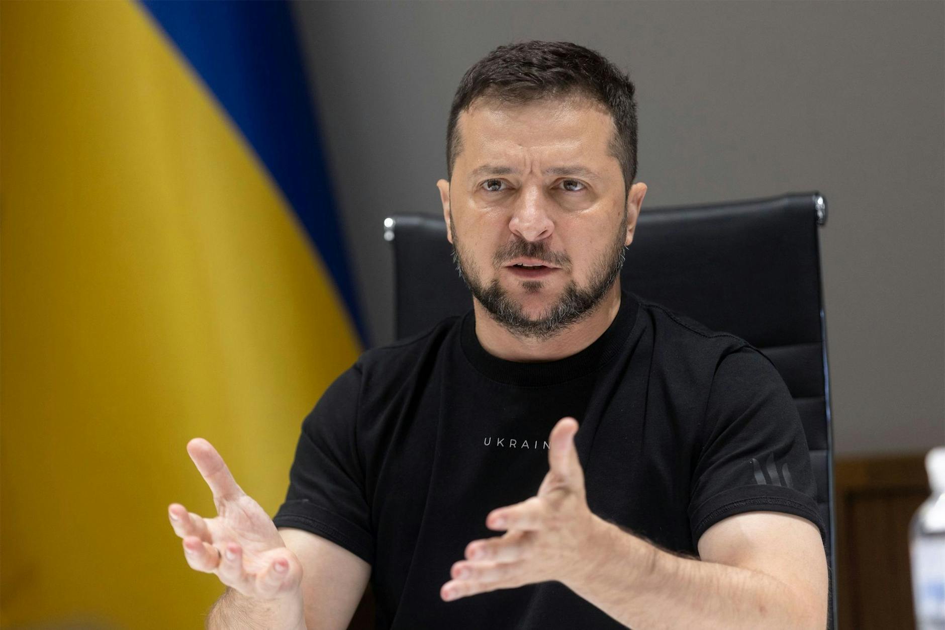 Kommt Wolodymyr Selenskyj nach New York? Aus Sicherheitsgründen ist der ukrainische Präsident in den vergangenen Monaten nur wenige Male innerhalb der Ukraine gereist. ncy/Planet Pix via ZUMA Press Wire/dpa