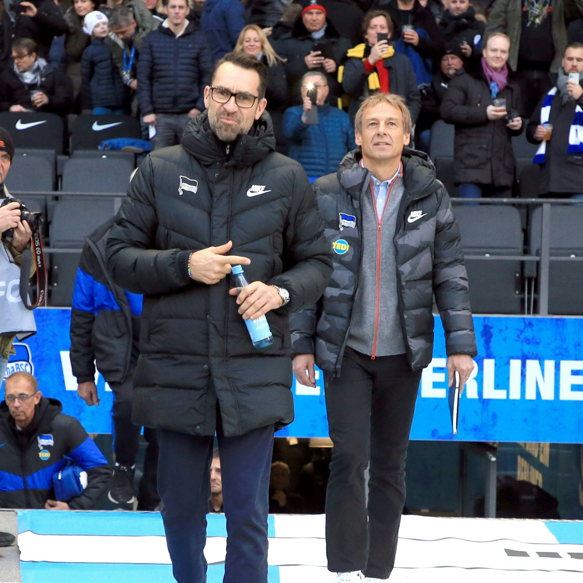 Herthas Ex-Manager Michael Preetz und Ex-Trainer Jürgen Klinsmann. Zwei, die sich von Tag zu Tag weniger verstanden.
