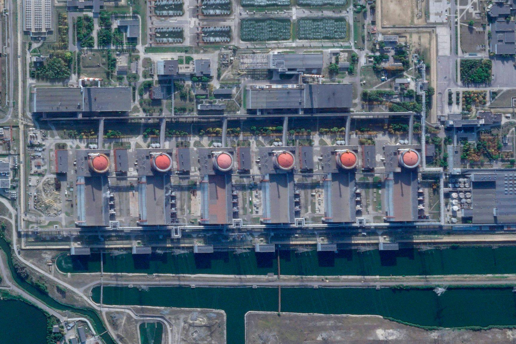 Das von russischen Truppen besetzte Kernkraftwerk Saporischschja.