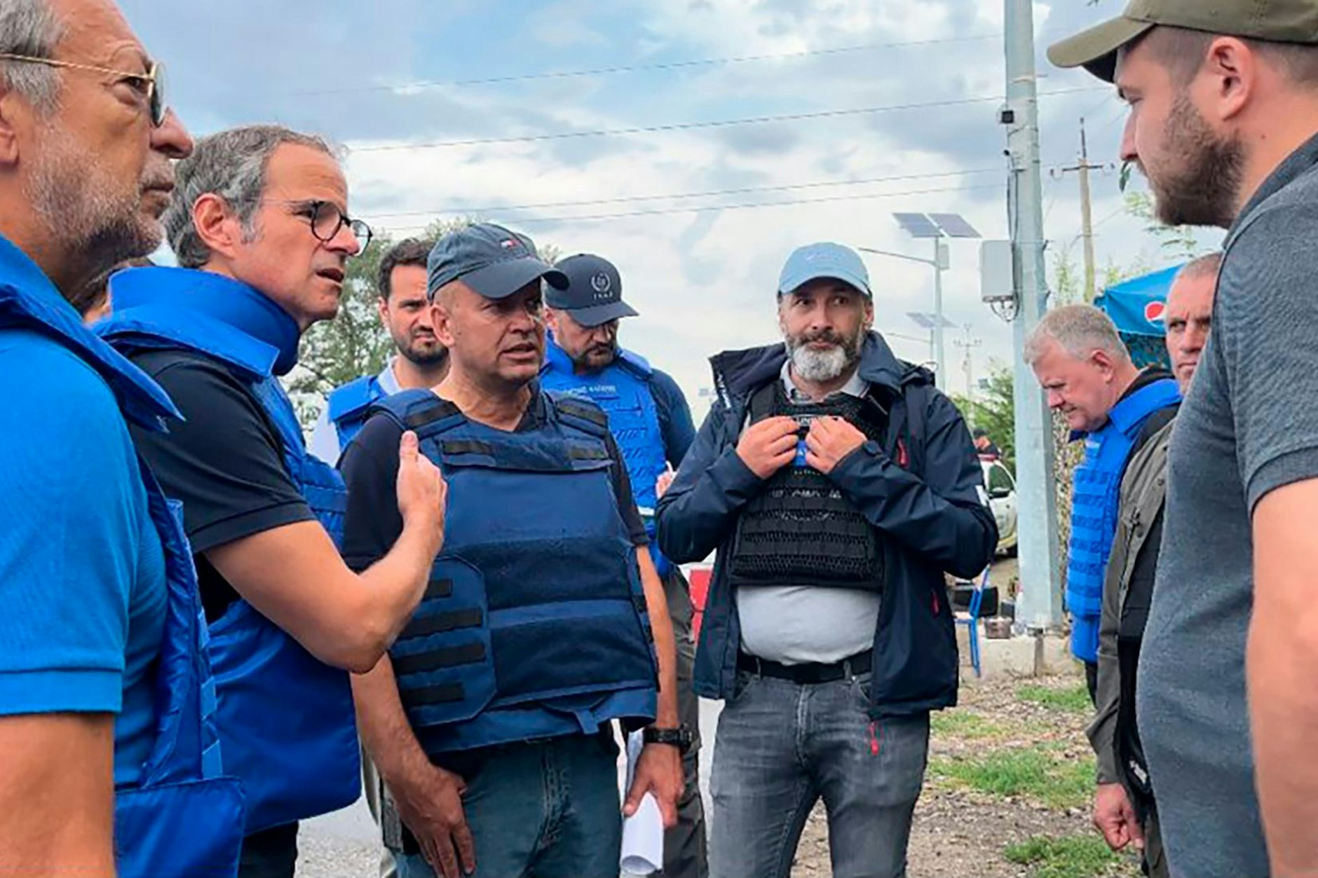 Die Experten der Internationalen Atombehörde (IAEA) in Saporischschja