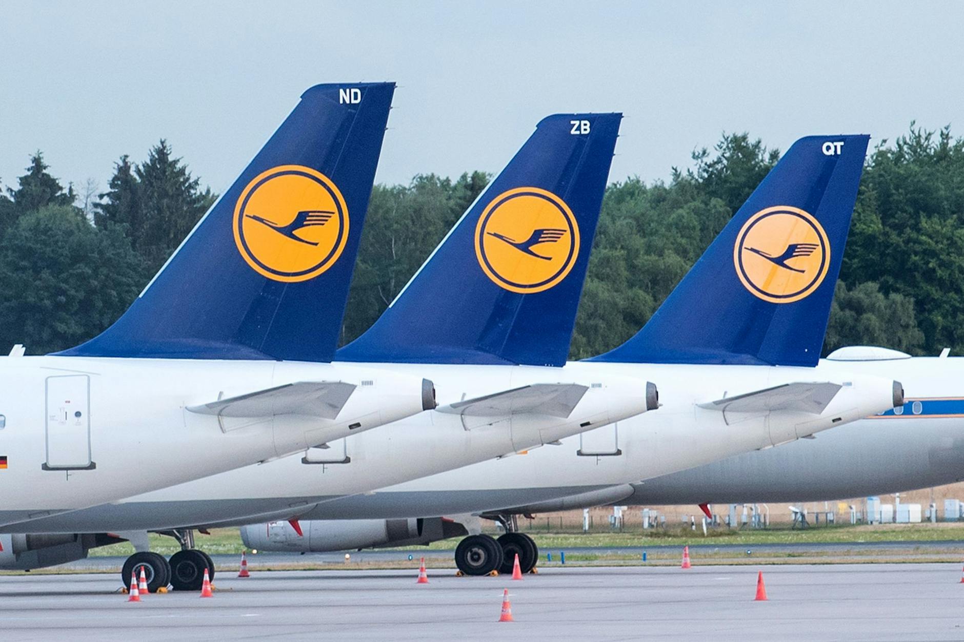 Flugzeuge der Lufthansa: Sie heben am Freitag nicht vom BER ab.