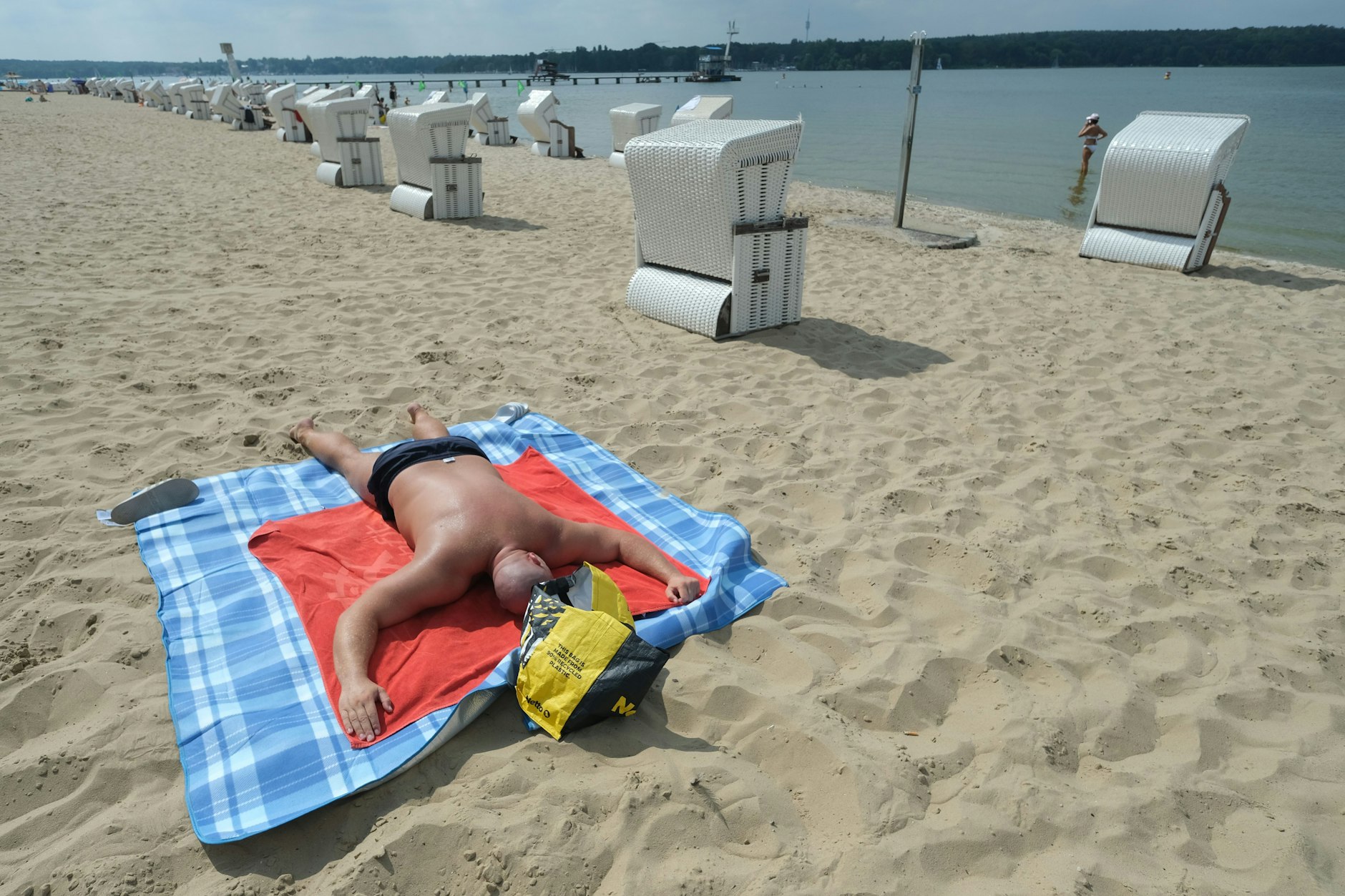 Am Wannsee ist reichlich Platz, da kommt es seltener zu konfliktreichem Gedränge.