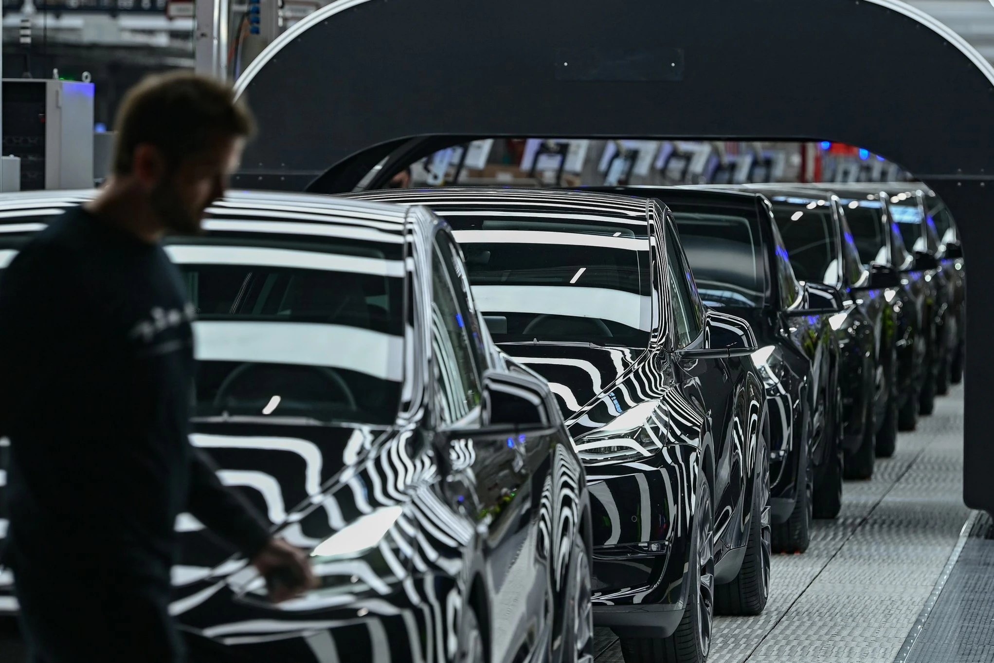 Die Produktion der Elektroautos läuft in Grünheide seit diesem Frühjahr.