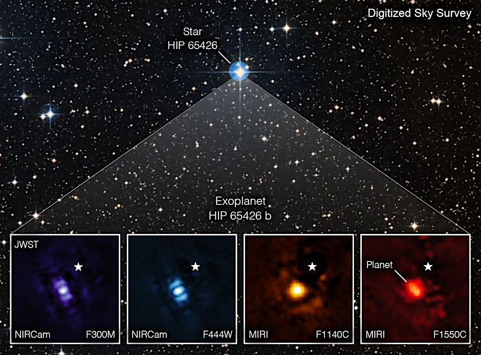 Das James-Webb-Teleskop hat sein erstes Bild von einem Exoplaneten geschossen.