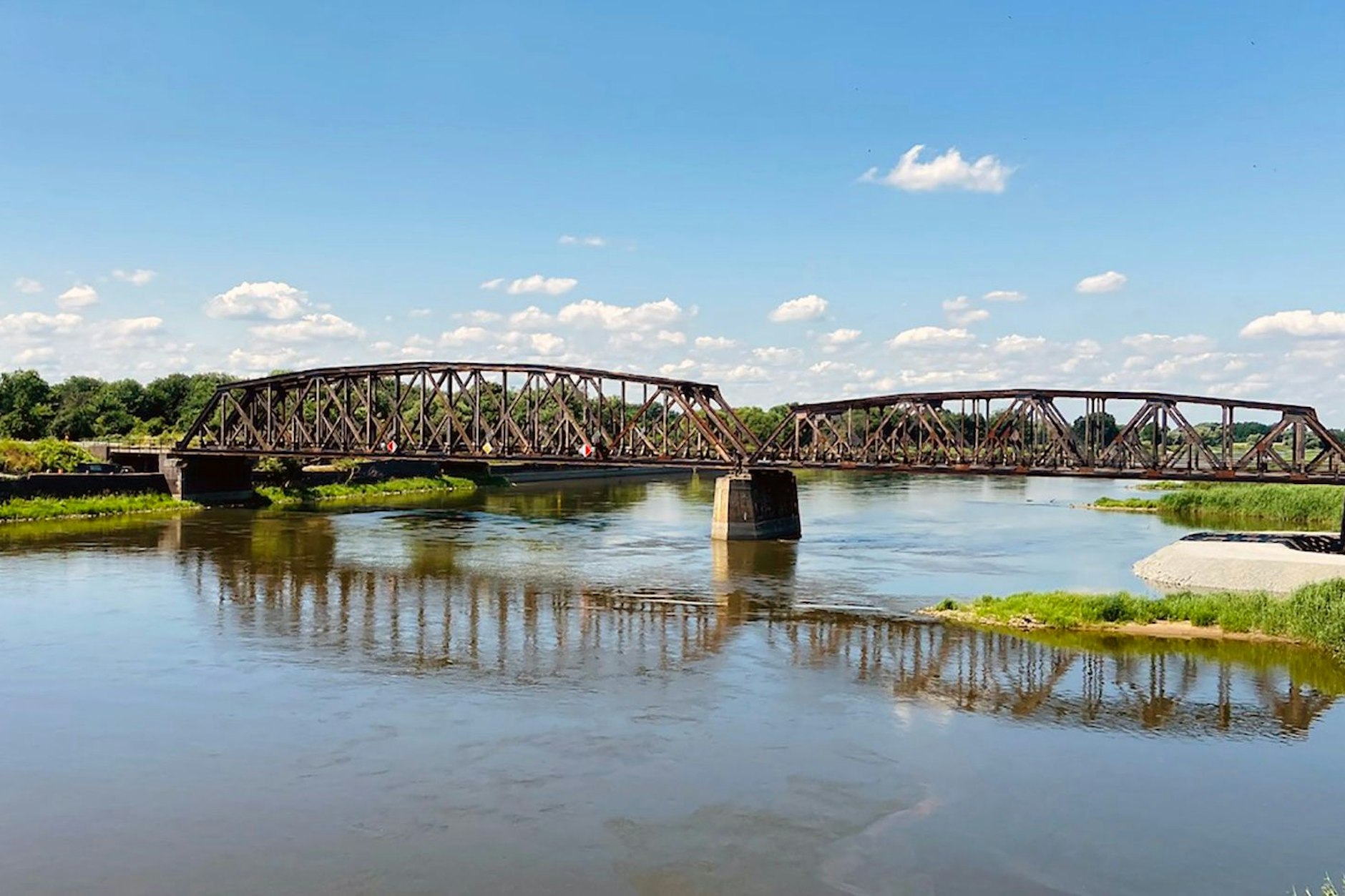 So sah die Oderbrücke im Sommer des vergangenen Jahres aus.