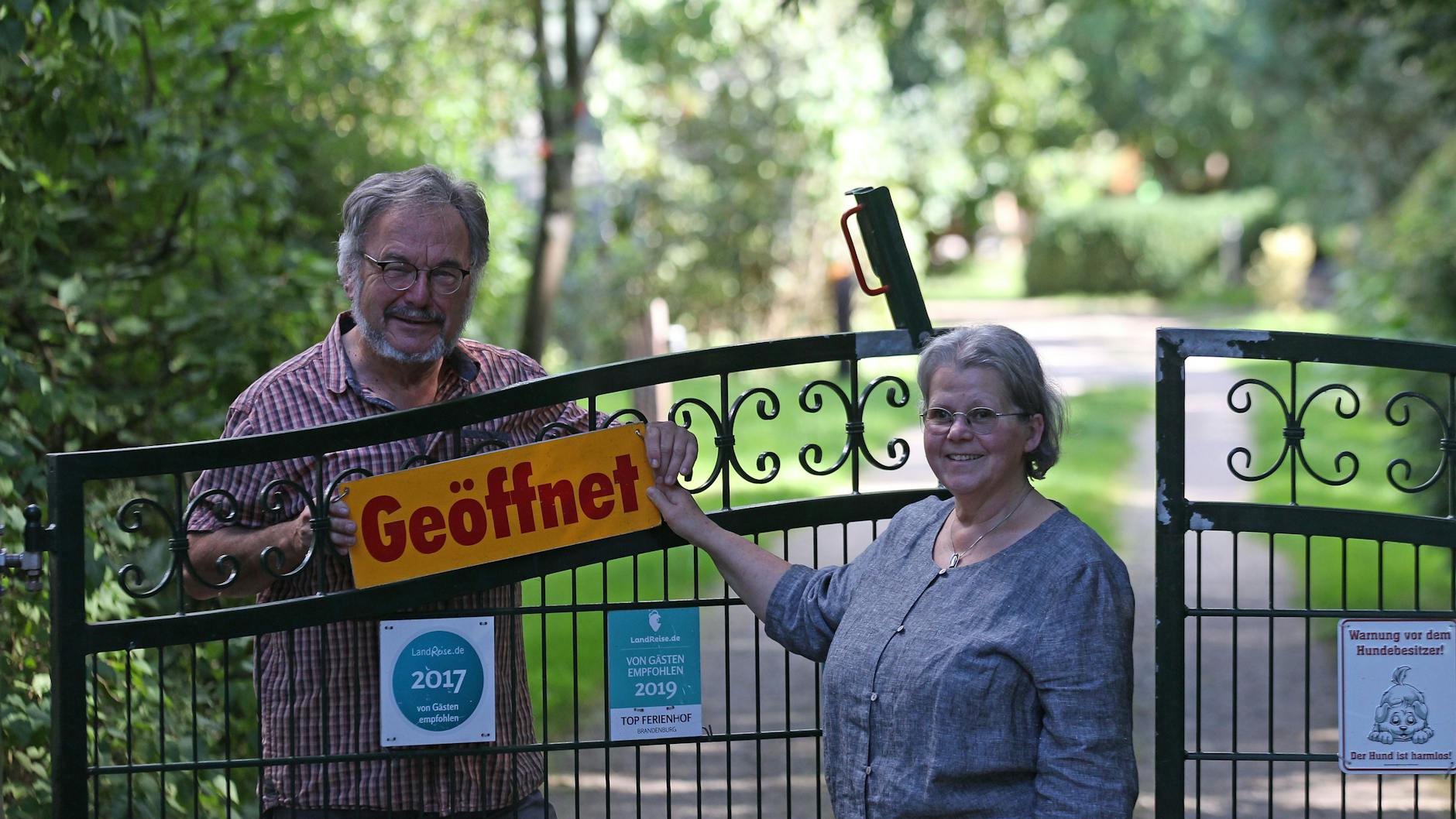 Karl-Heinz und Barbara Brunat betreiben den Erlenhof in Kienitz. 