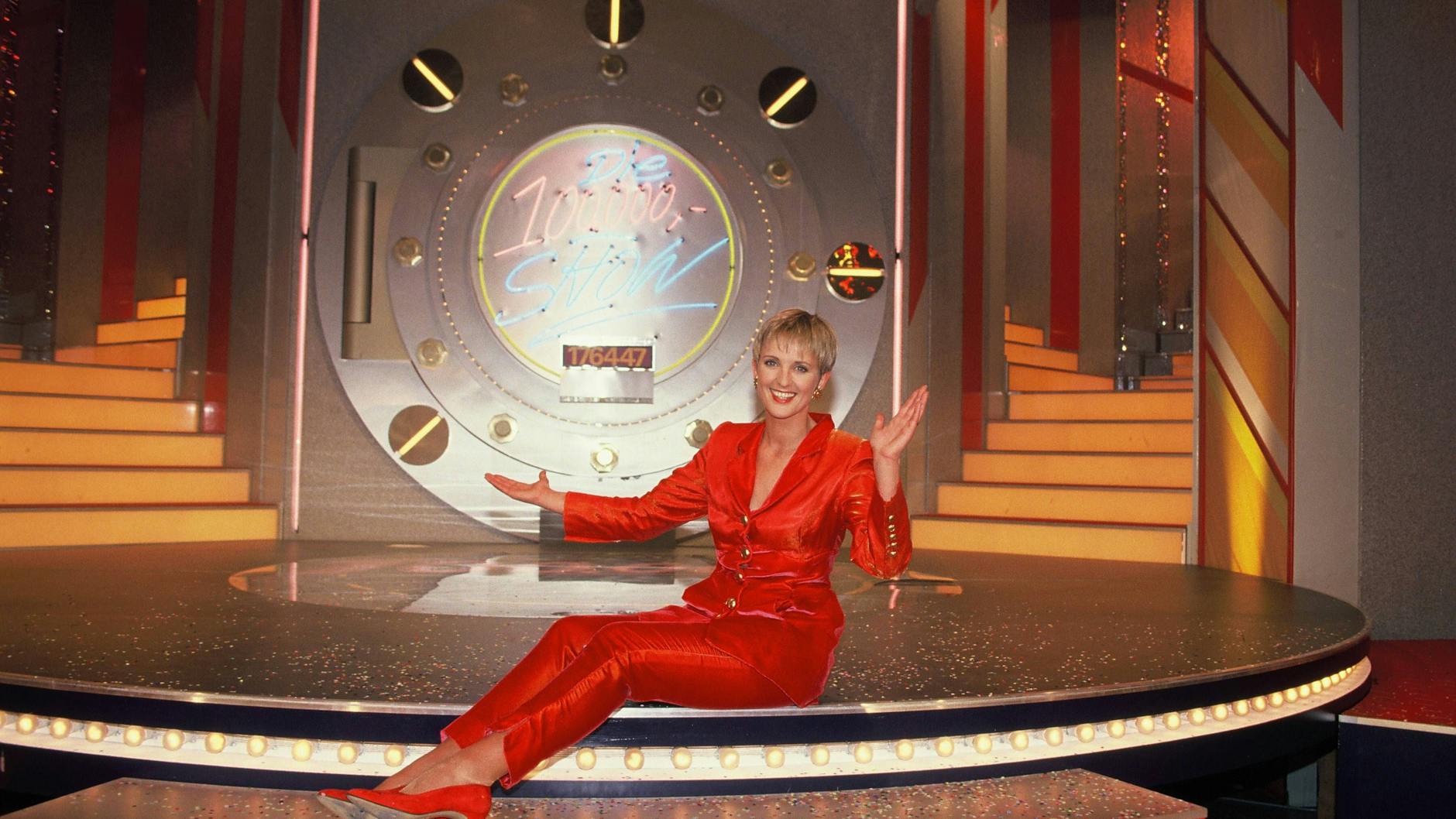 Ulla Kock am Brink im alten Studio der 100.000-Mark-Show.