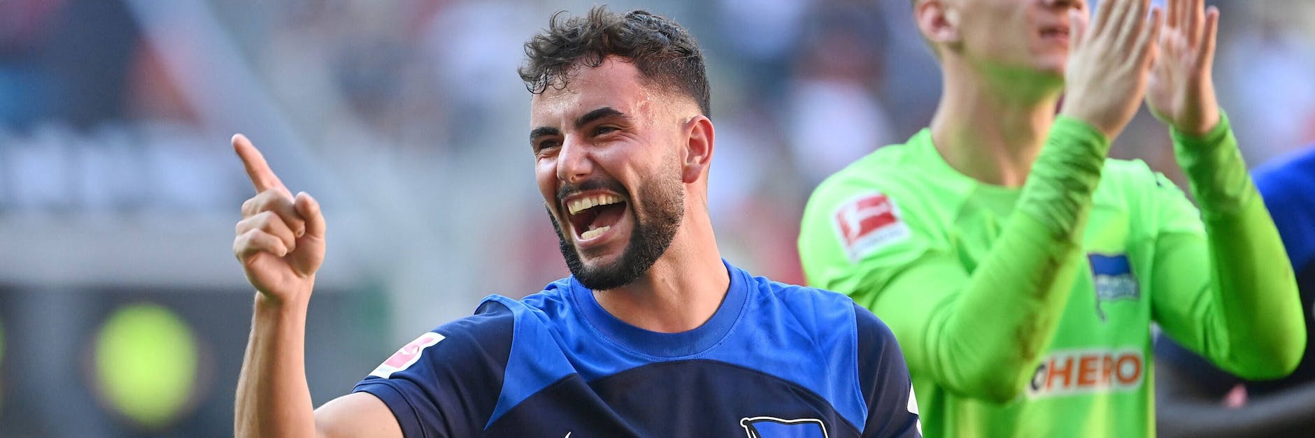 Setzte das i-Tüpfelchen auf sein Comeback: Marco Richter feierte nach überstandener Hodenkrebserkrankung sein Tor und Herthas Auswärtssieg in Augsburg.