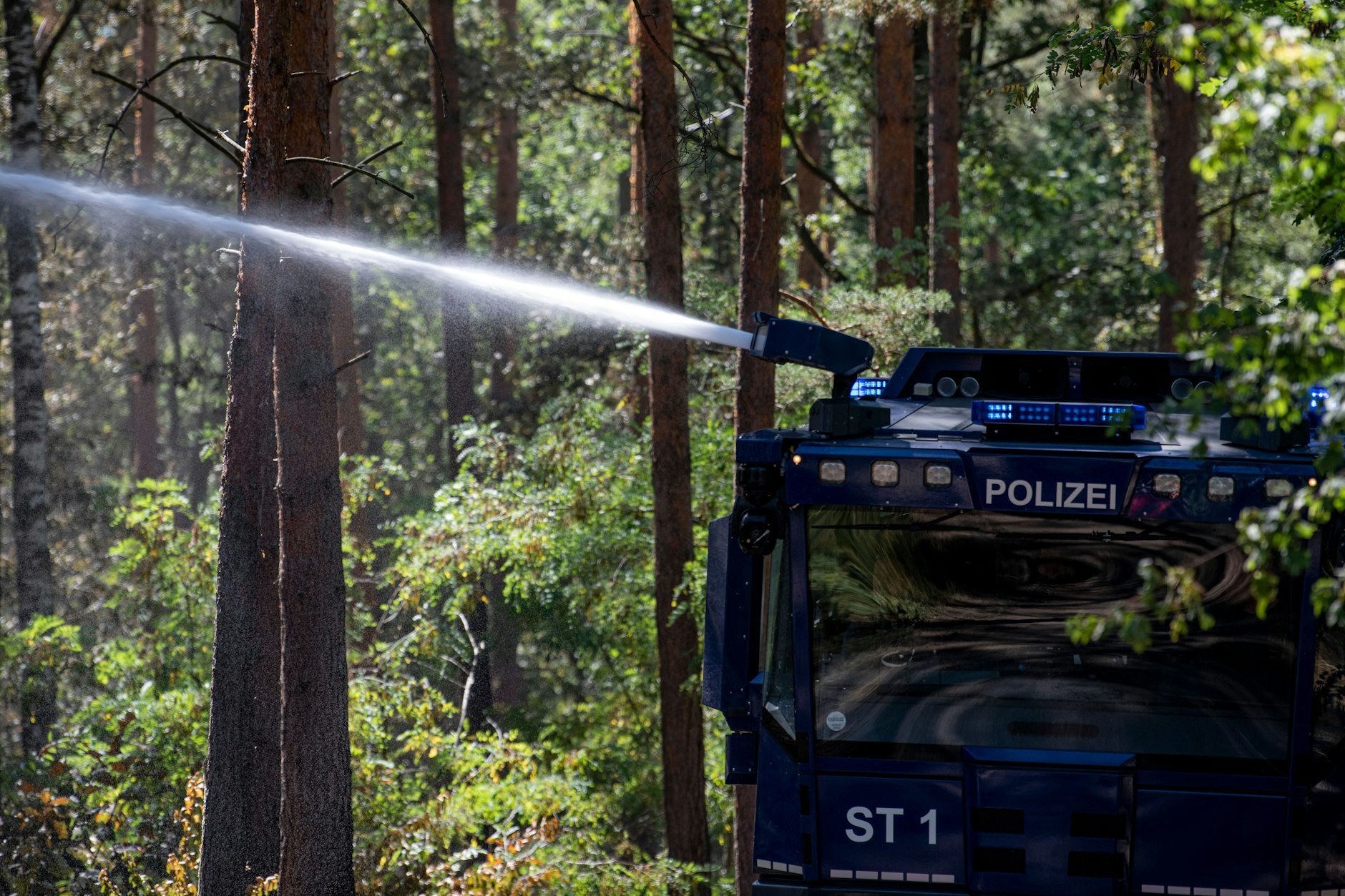 Sprengplatz der Berliner Polizei im Grunewald. Hier lagert Munition, die Experten dort normalerweise unschädlich machen.