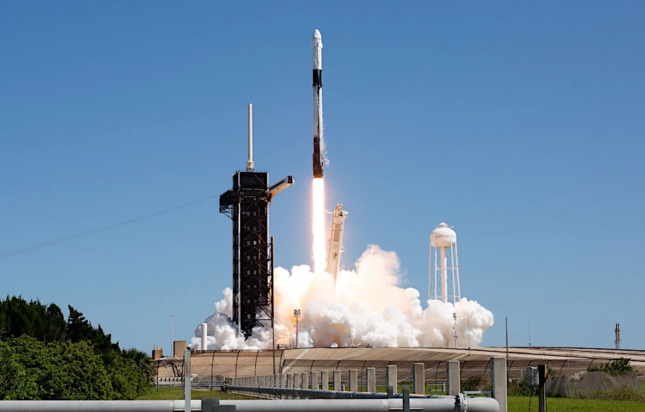 HANDOUT - Im April flog bei «Ax-1» erstmals eine rein private Crew zur ISS.  