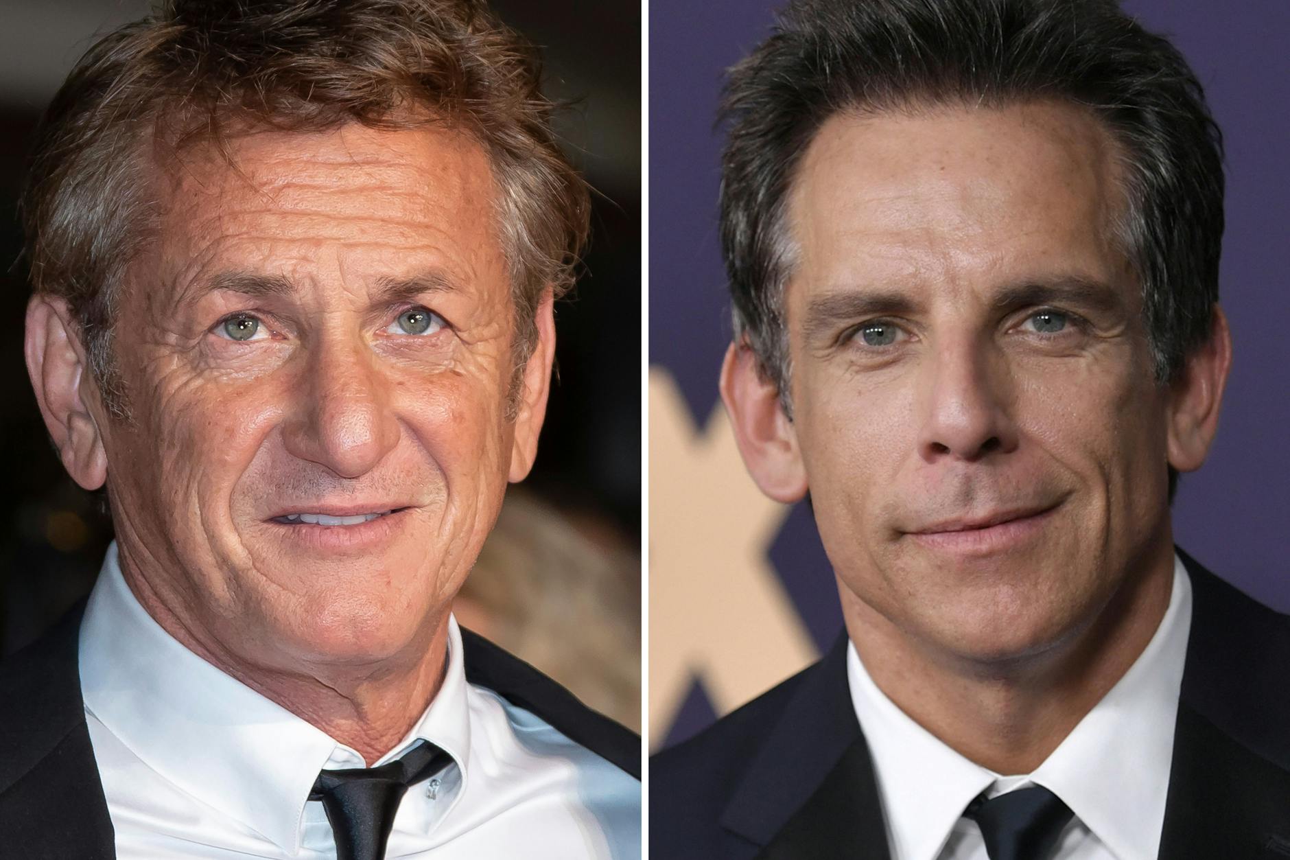US-Schauspieler Sean Penn (l.) und Ben Stiller