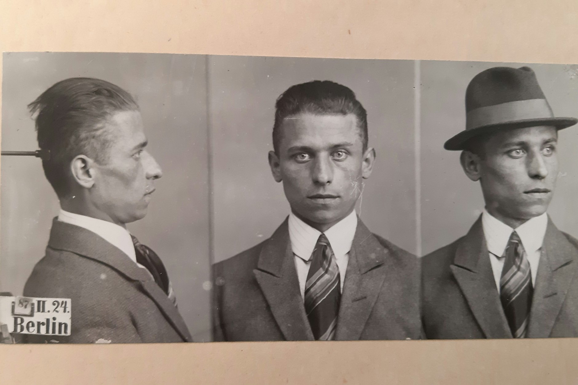 Bruno Gerth, Aufnahme der Berliner Kriminalpolizei aus dem Landesarchiv Berlin.