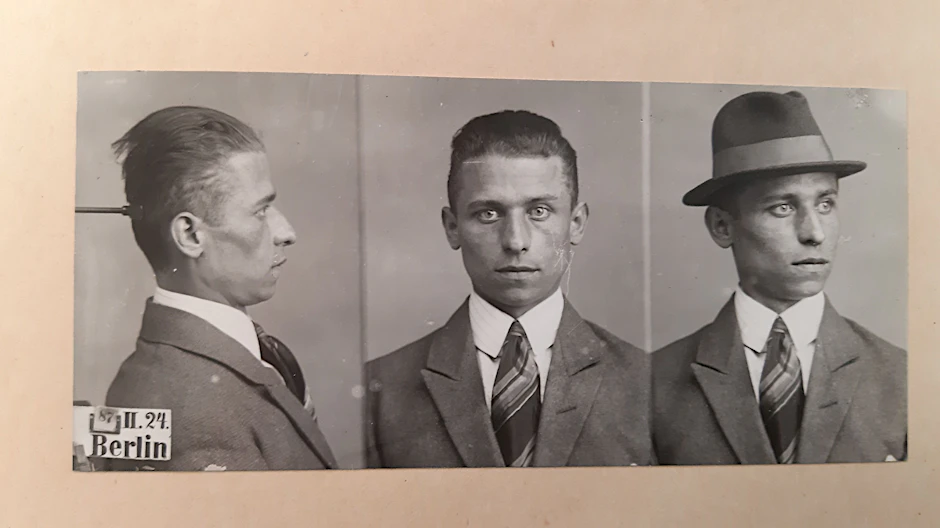 Bruno Gerth, Aufnahme der Berliner Kriminalpolizei aus dem Landesarchiv Berlin.