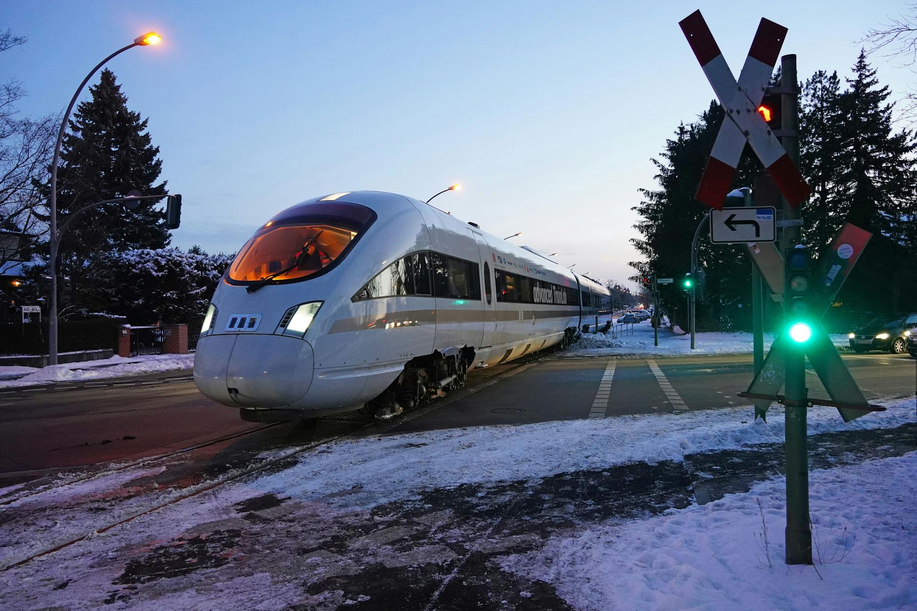 Mit Tempo 10 durch den Südwesten Berlins: Am 10. Februar 2021 war das advanced TrainLab auf der Goerzbahn zwischen Lichterfelde West und Schönow unterwegs.