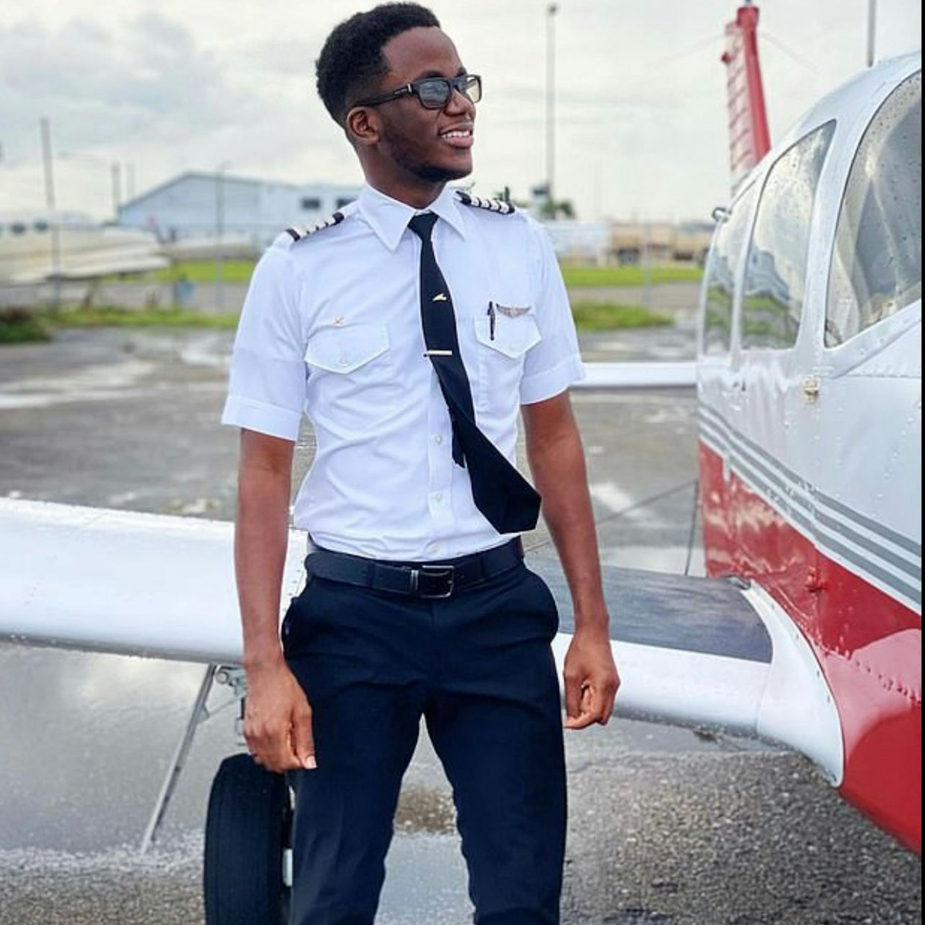 Pilot Malik Clarke verhinderte den Zusammenstoß.