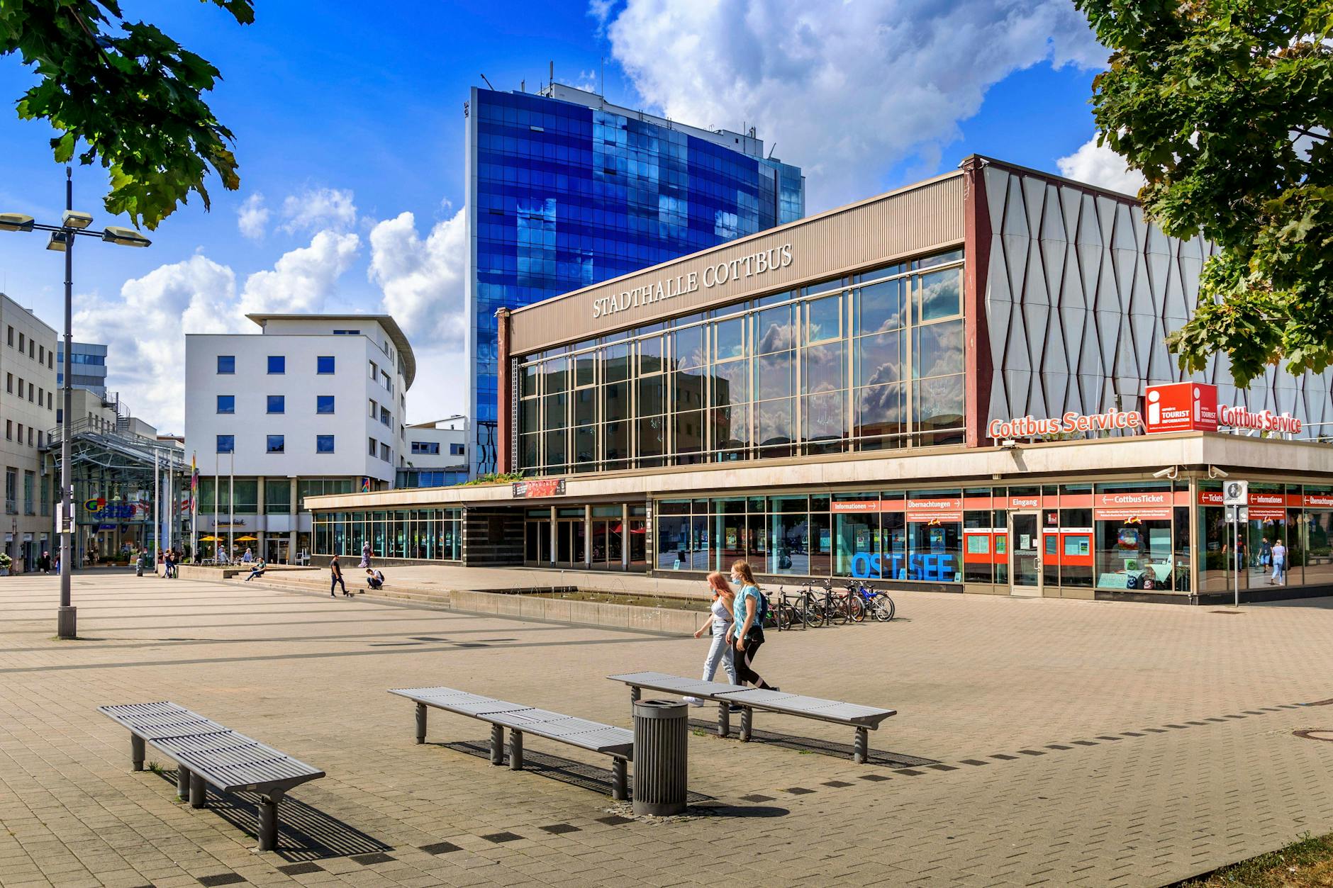 Die Innenstadt von Cottbus. Am Sonntag wird in der zweitgrößten Stadt Brandenburgs gewählt.