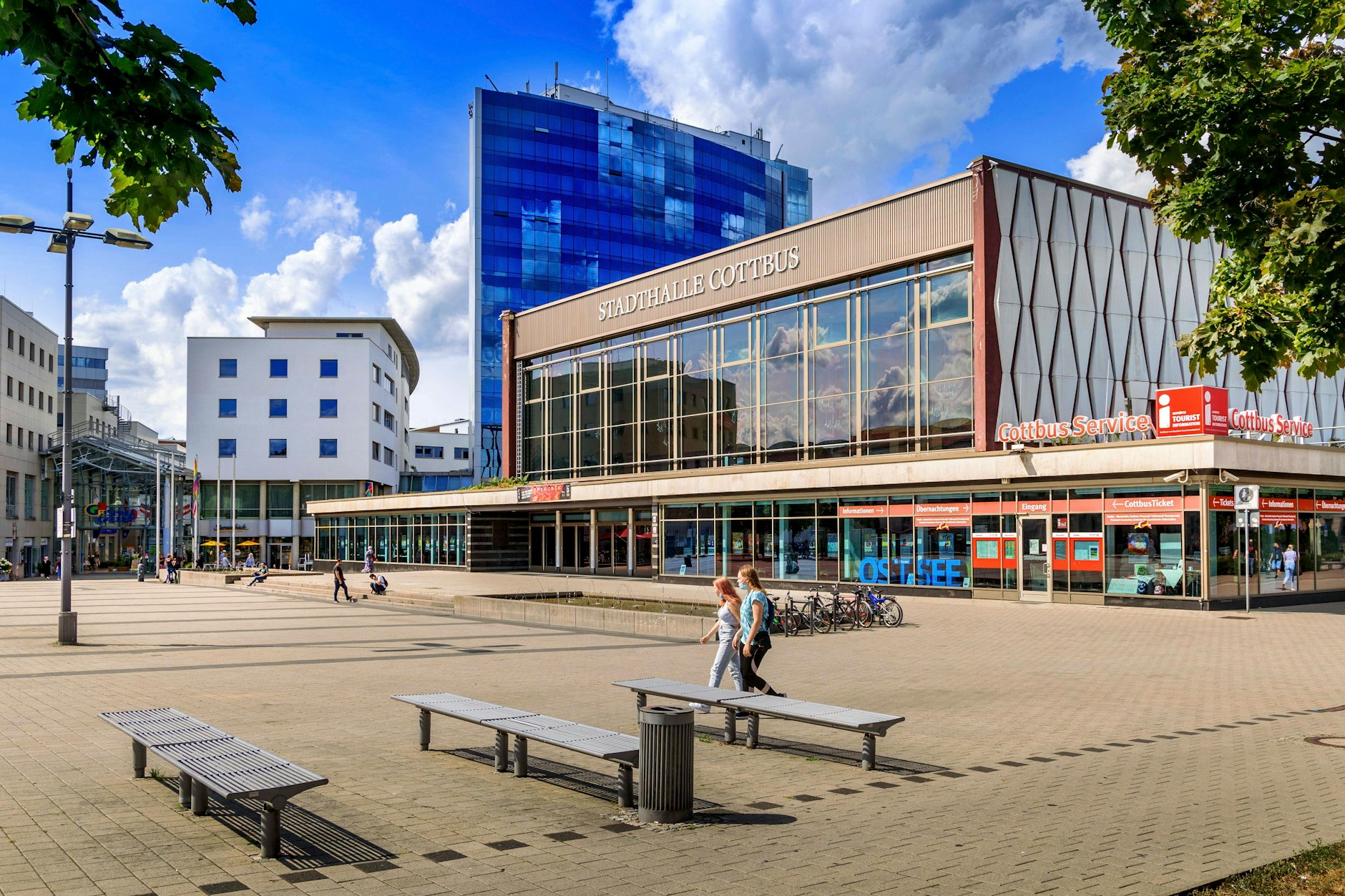 Die Innenstadt von Cottbus. Am Sonntag wird in der zweitgrößten Stadt Brandenburgs gewählt.