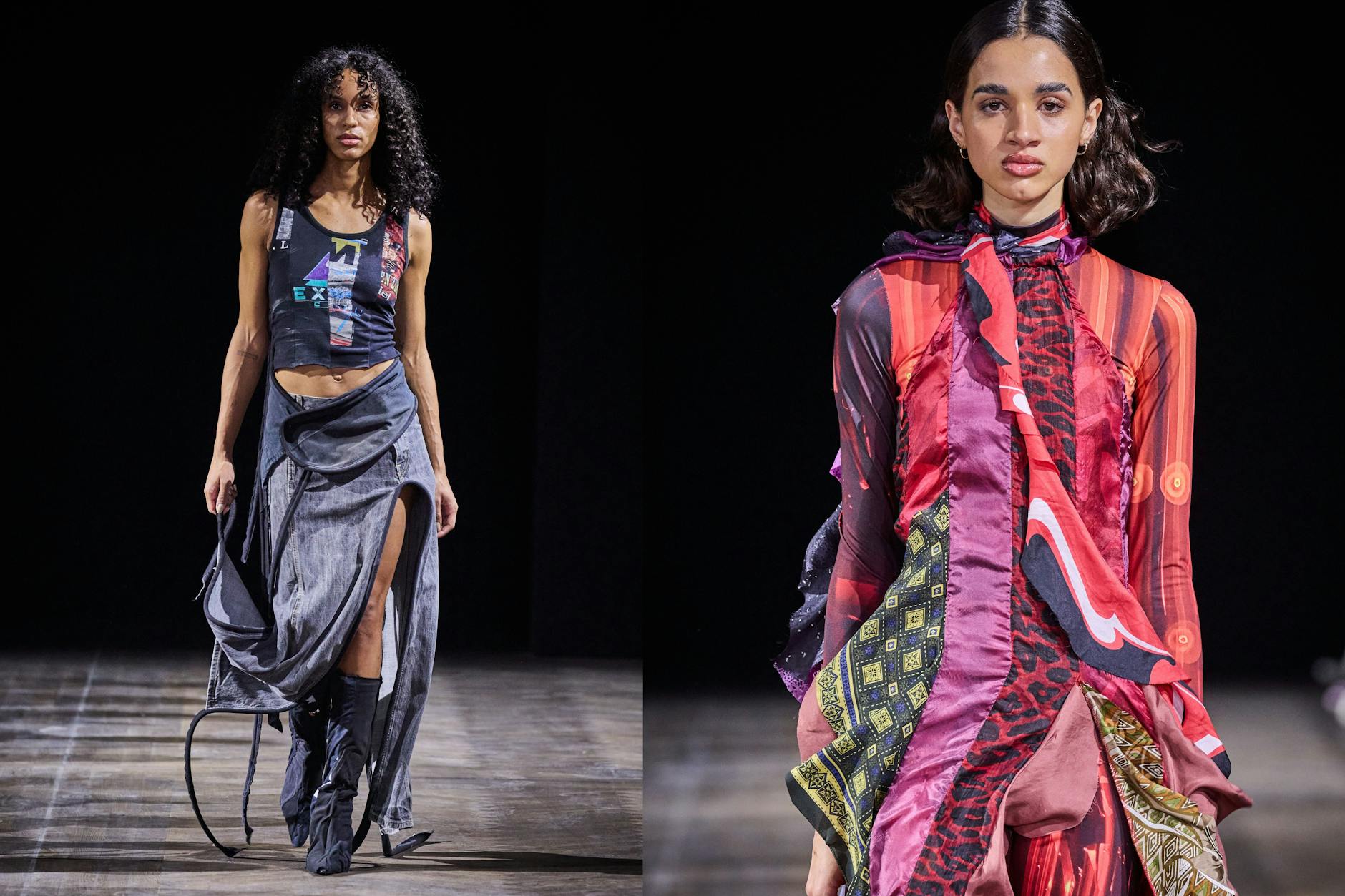 Aus Alt mach Neu: Laura Gerte setzt Stoffreste und Deadstock-Pullis zu eigenen Entwürfen zusammen.