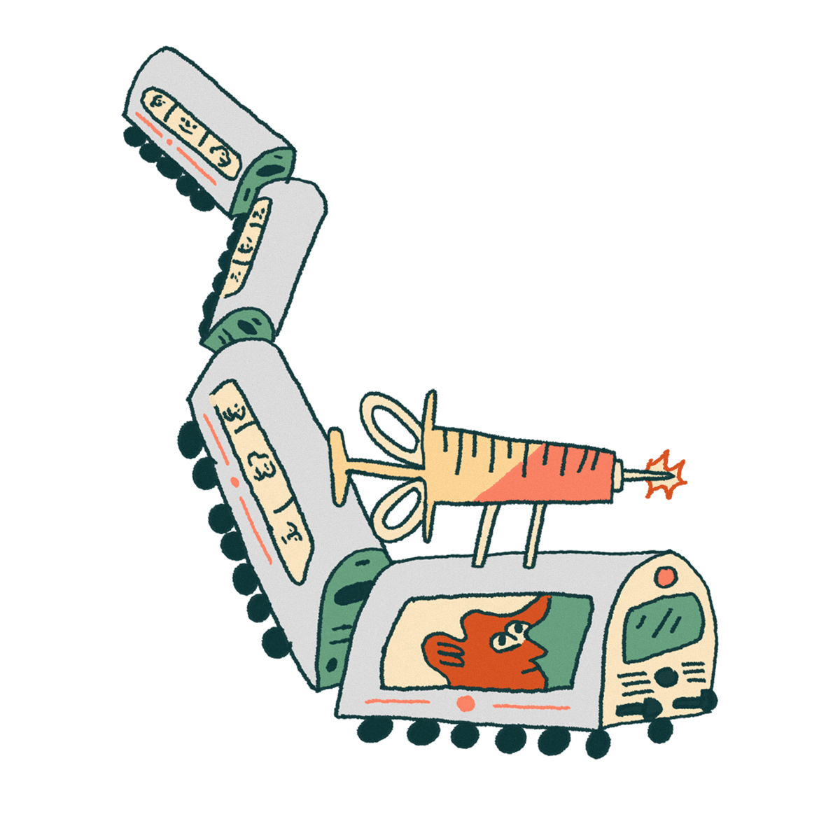 „Es ist der letzte Tag des 9-Euro-Tickets, der Zug ist überfüllt.“