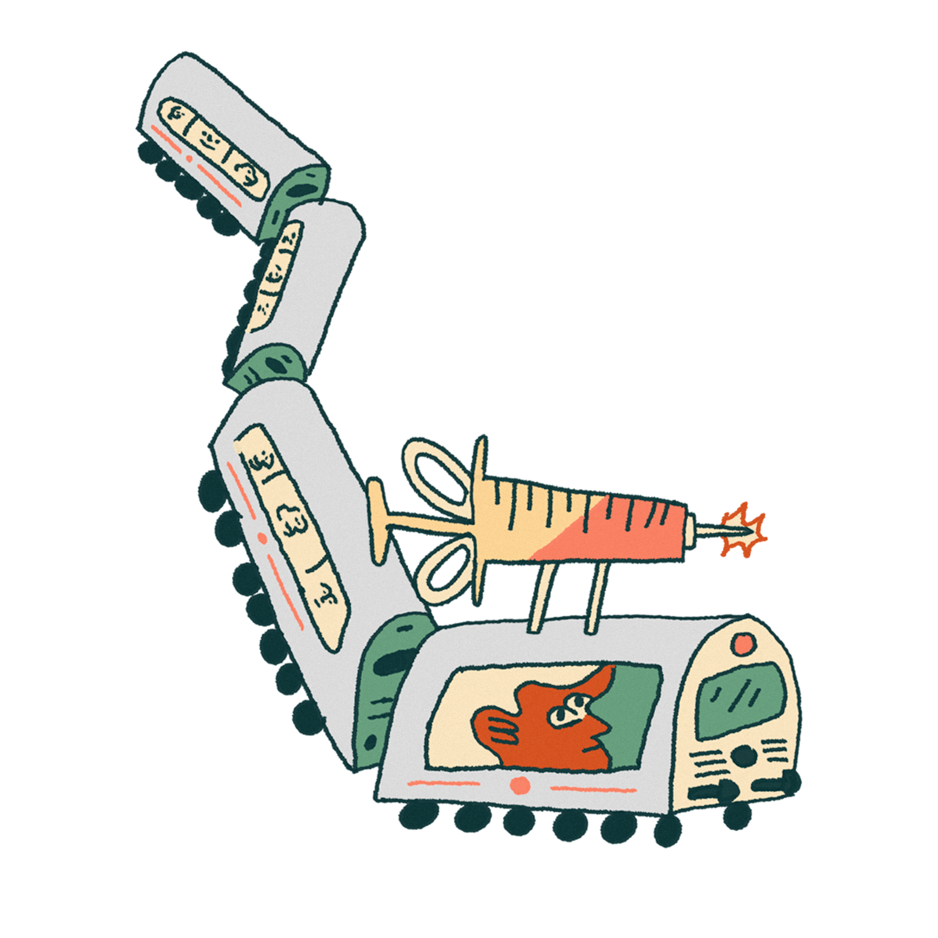 „Es ist der letzte Tag des 9-Euro-Tickets, der Zug ist überfüllt.“