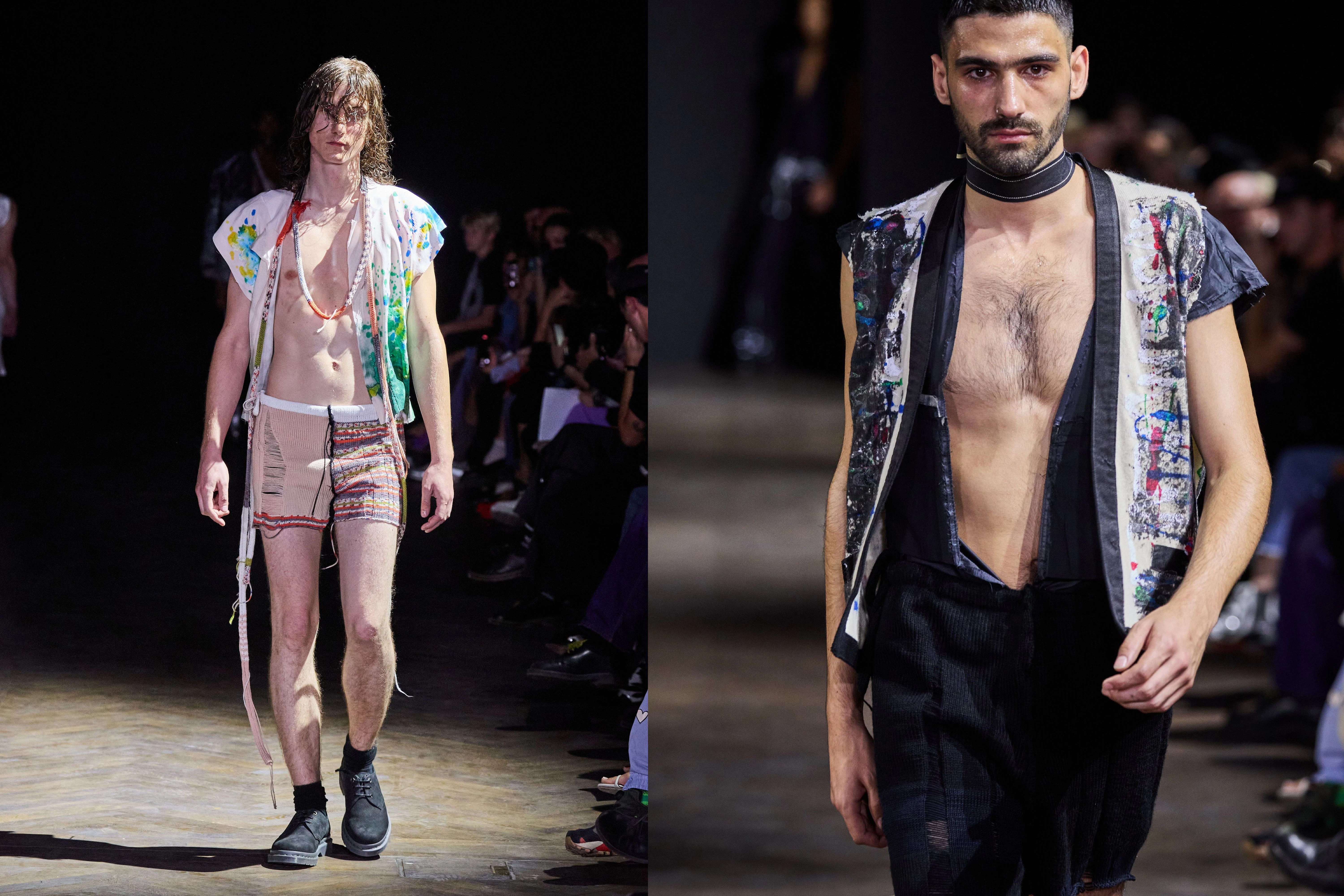 Dirty Don Giovanni: Den Männermodels von LML Studio wurden die Kleider vom Leib gerissen.