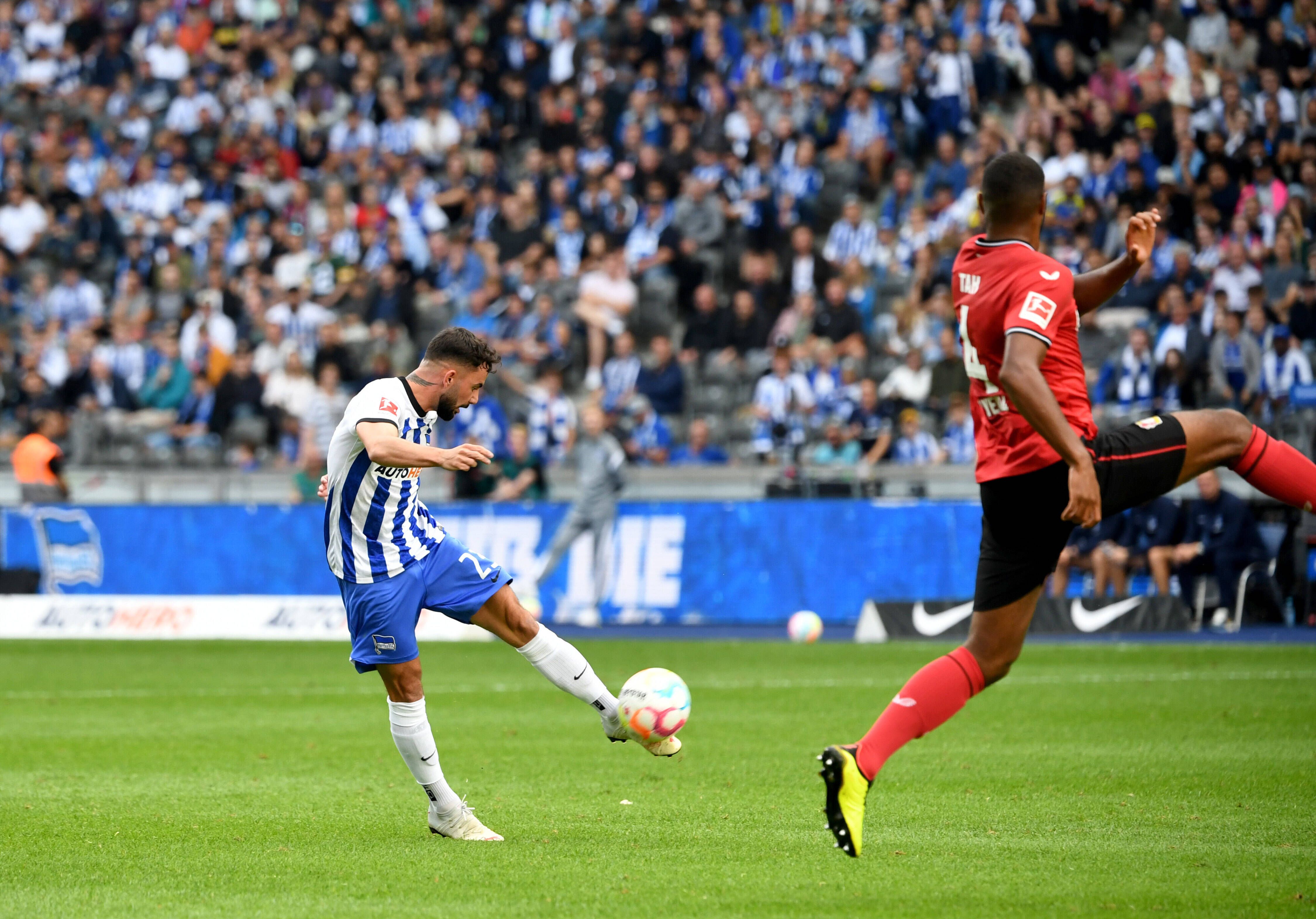 Spektakel im Olympiastadion: Hertha besiegt gegen Leverkusen die Grusel-Statistik