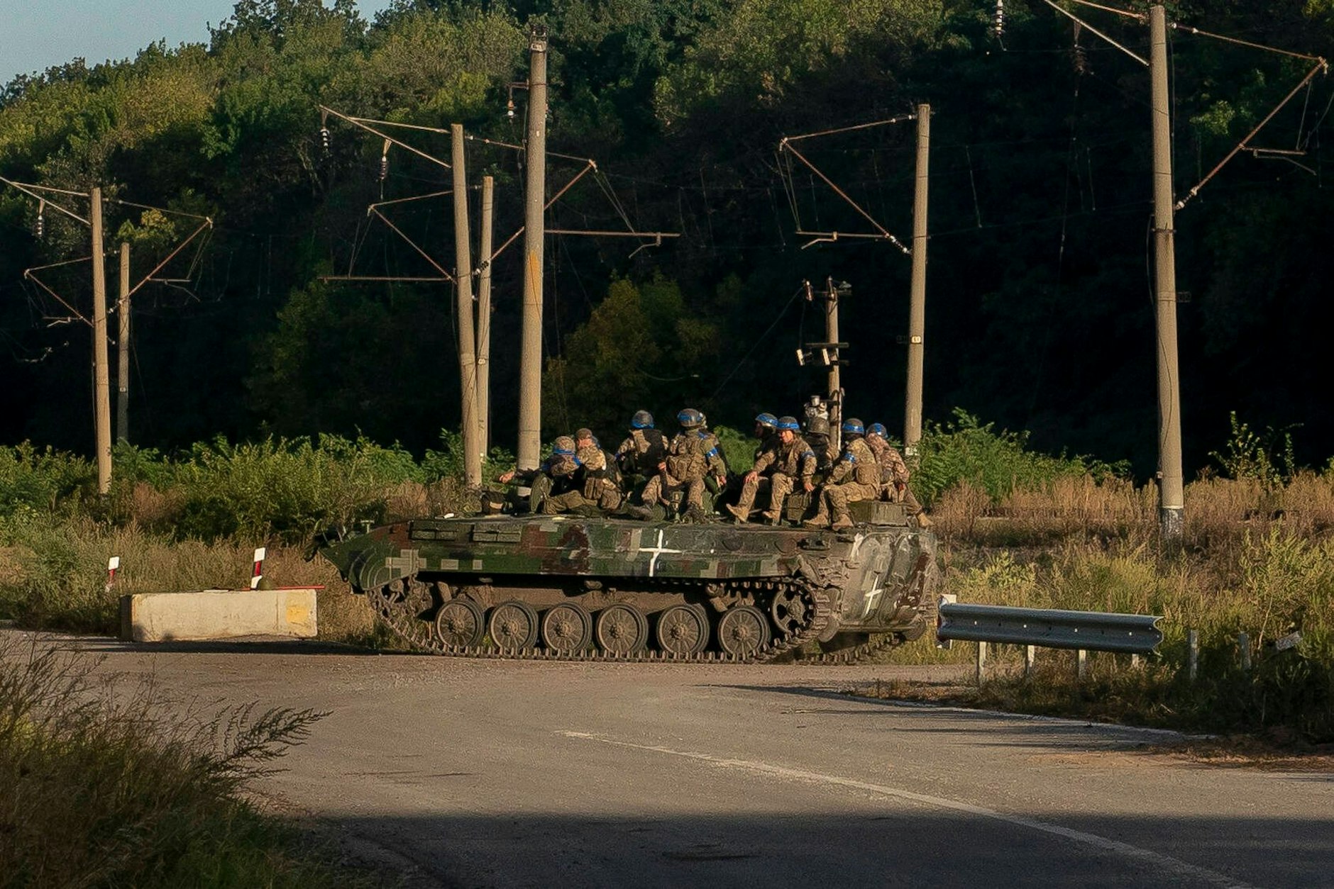 Ukrainische Truppen in der Region Charkiw.