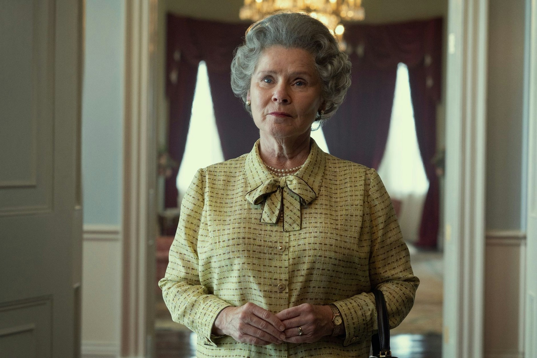 Imelda Staunton als Königin Elizabeth in „The Crown“.