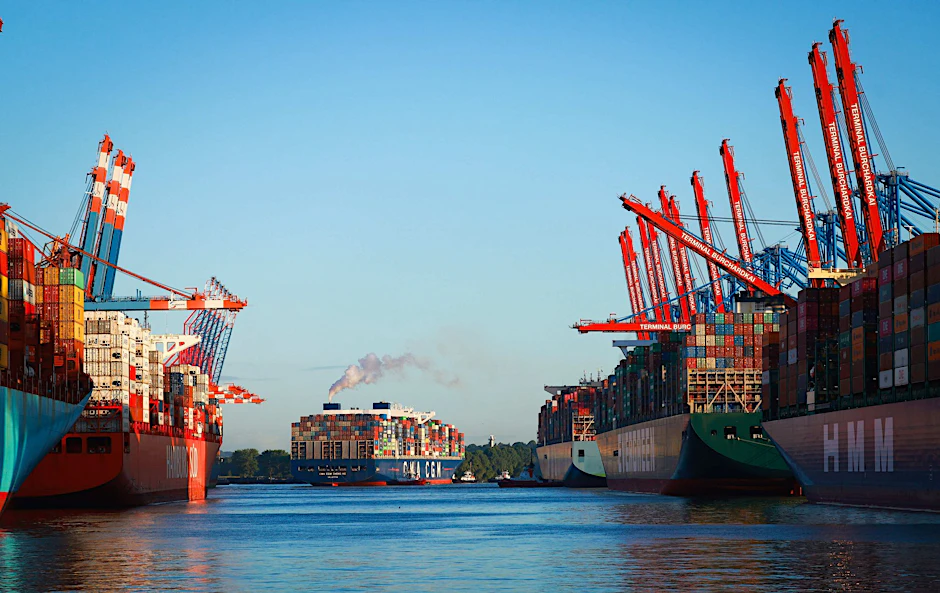 Der Hamburger Hafen. 