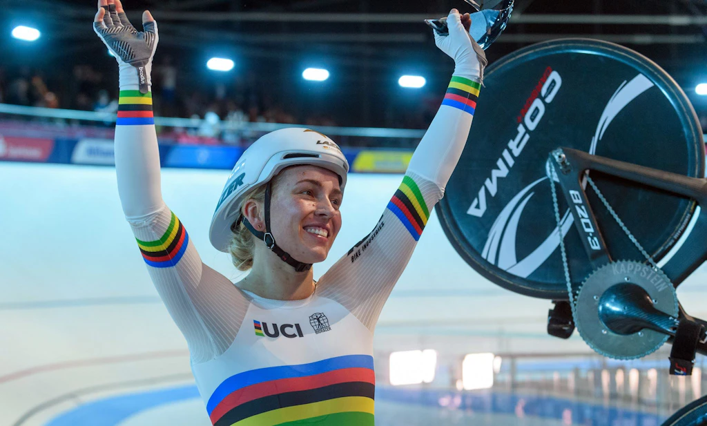 Wieder Gold: Sprinterin Hinze gewinnt dritten Bahnrad-Titel