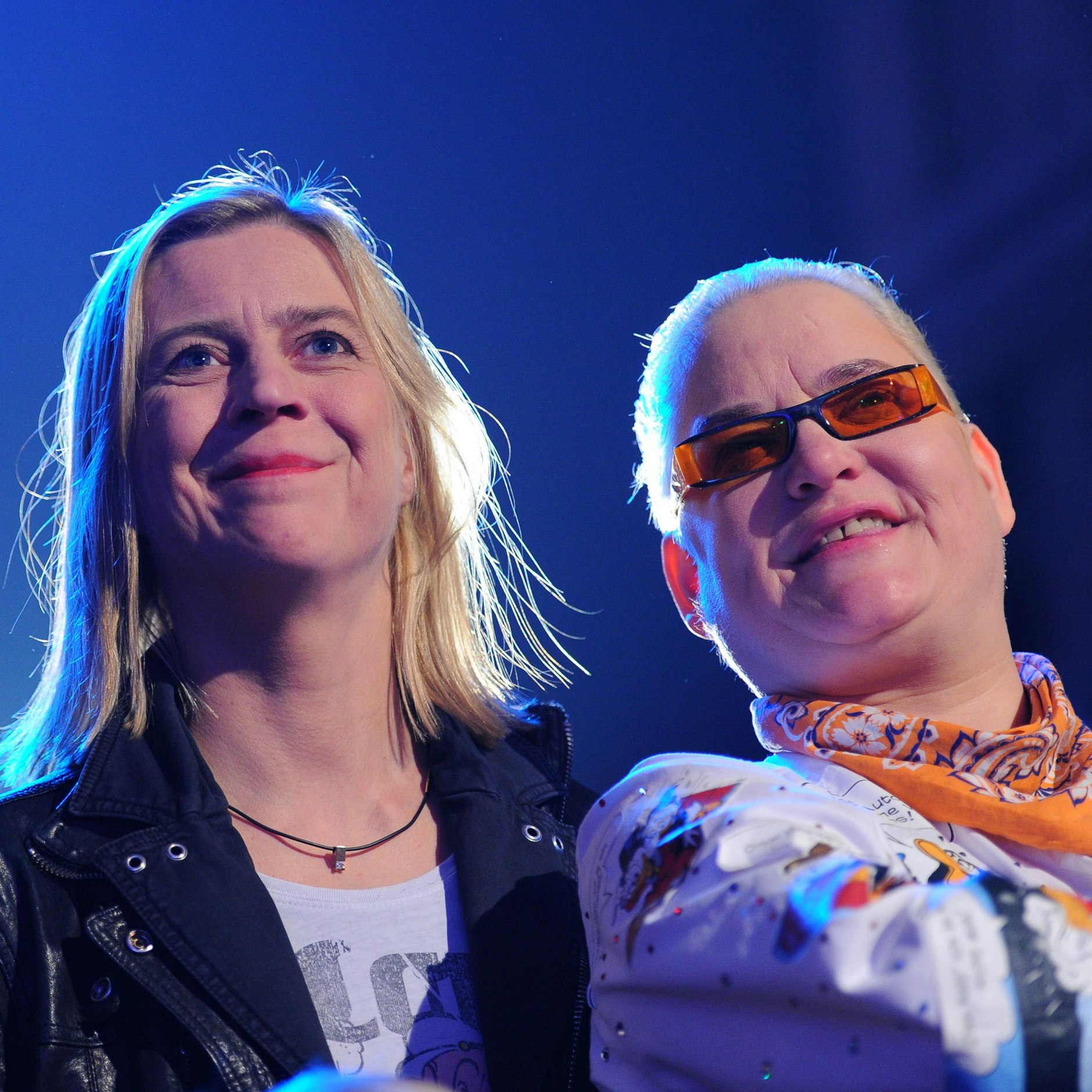 Comedian Hella von Sinnen (r.) und ihre ehemalige Lebensgefährtin Cornelia Scheel.