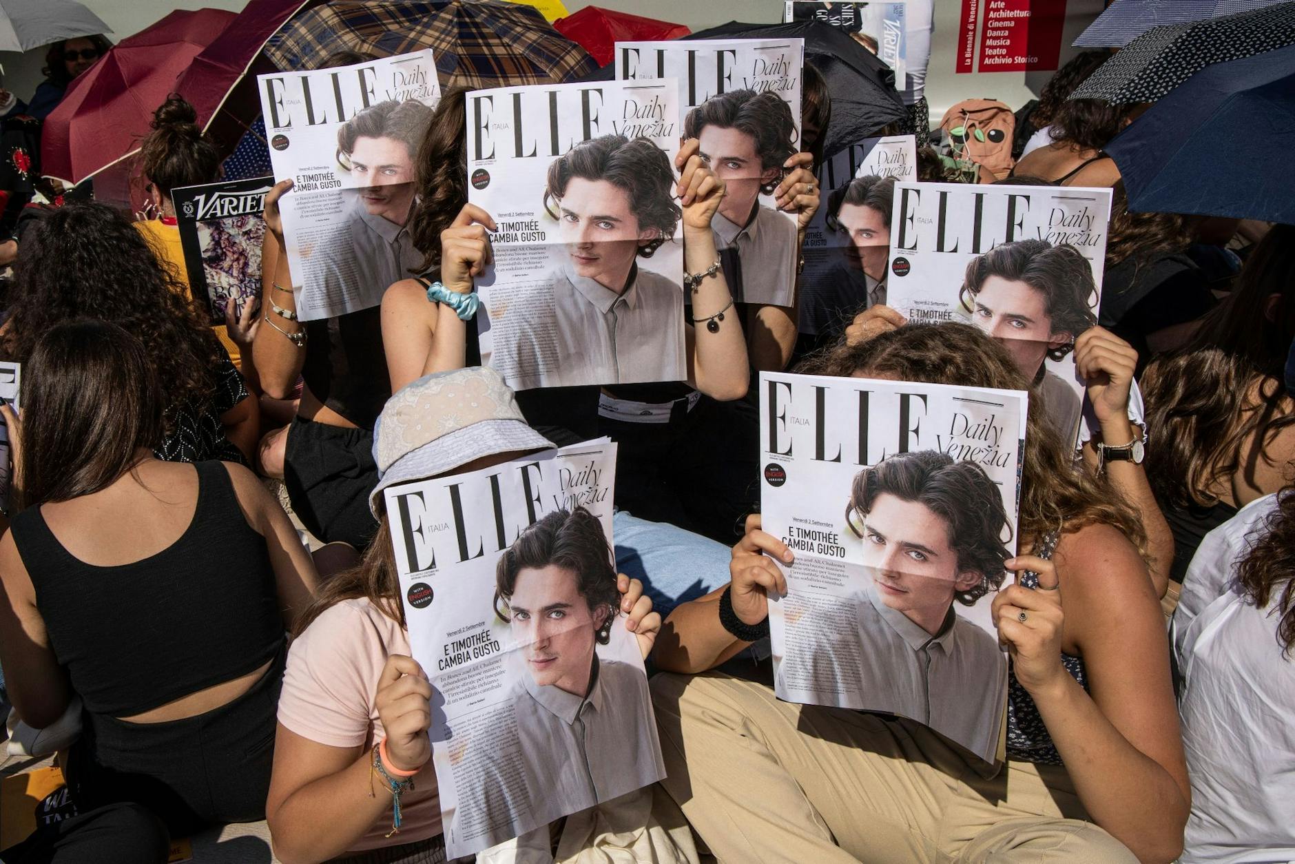 Lauter Fans von Timothée Chalamet.