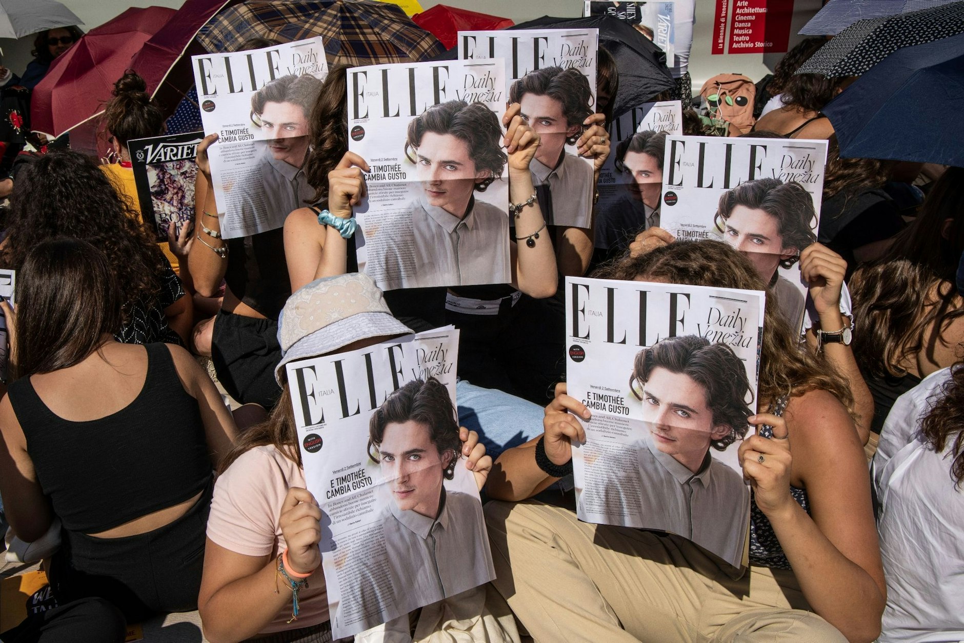Lauter Fans von Timothée Chalamet.  