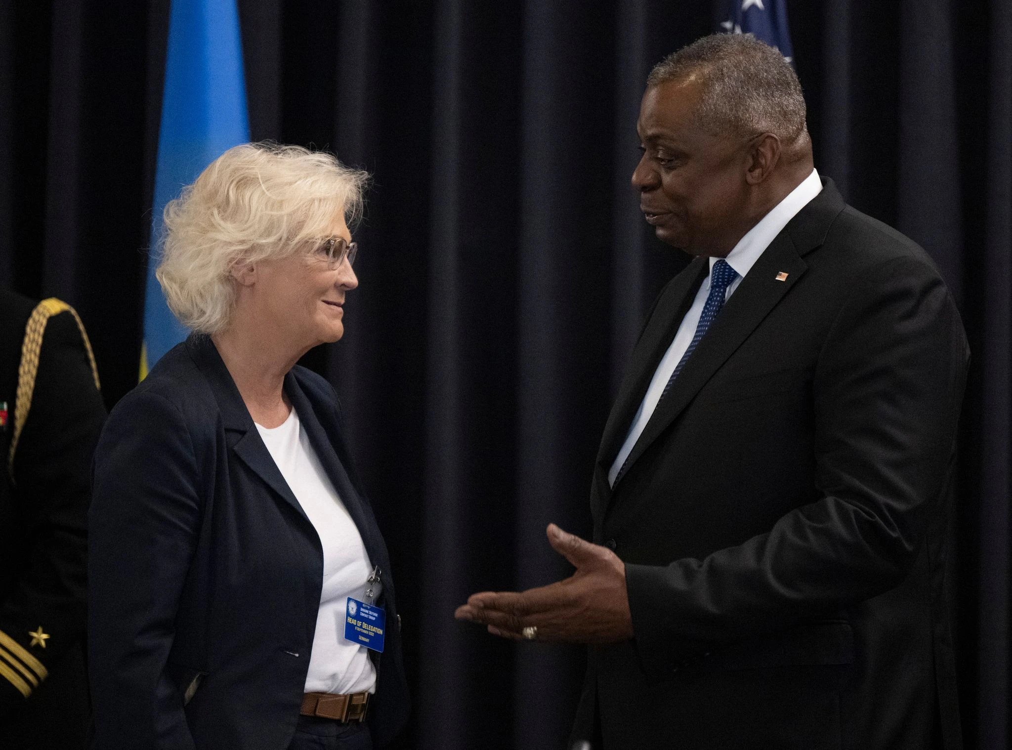 Verteidigungsministerin Christine Lambrecht und ihr US-Kollege Lloyd Austin haben sich in der vergangenen Woche in Ramstein getroffen.  