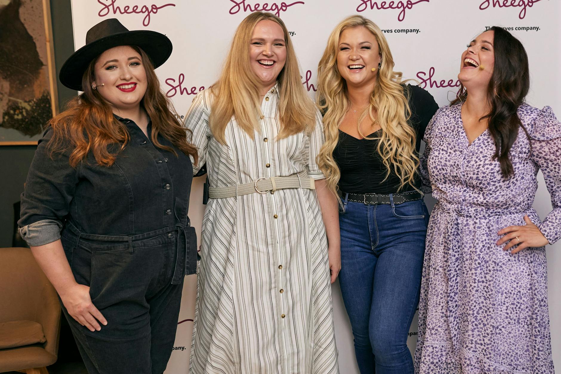Body Positivity auf der Fashion Week: Julia Kremer, Anna Kova, Sophia Thiel und Leonie Koch (v. l.)