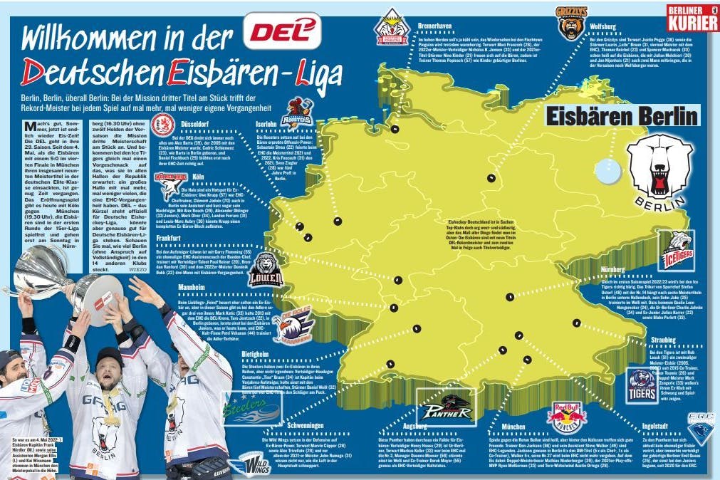 Willkommen in der Deutschen Eisbären-Liga. In jedem der 14 anderen Klubs steckt verdammt viel EHC-Vergangenheit.