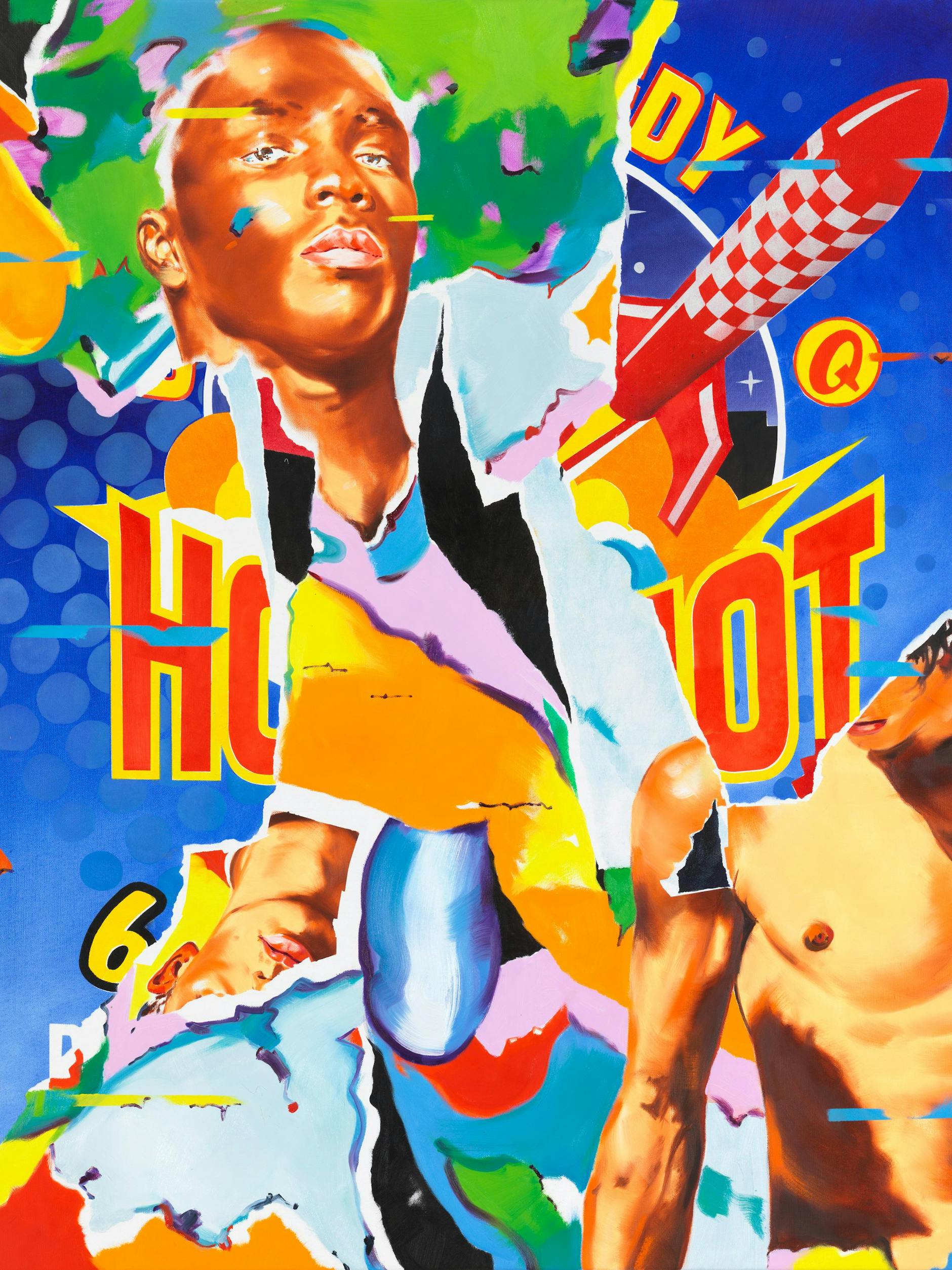 Referenz zu Wittdorfs Bildern: Norbert Biskys Gemälde „Berlin D.Y.“, 2021