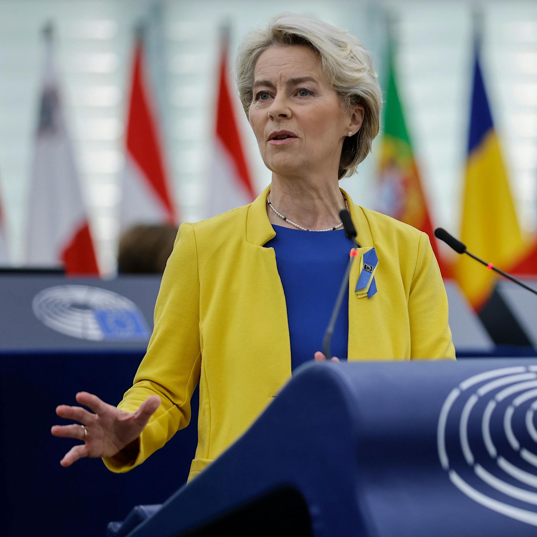 Von der Leyen in Kiew, russischer Propagandist tobt: „Sprechen Sie Deutsch!“