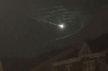 Dieses Bild soll den möglichen Meteoriten zeigen.