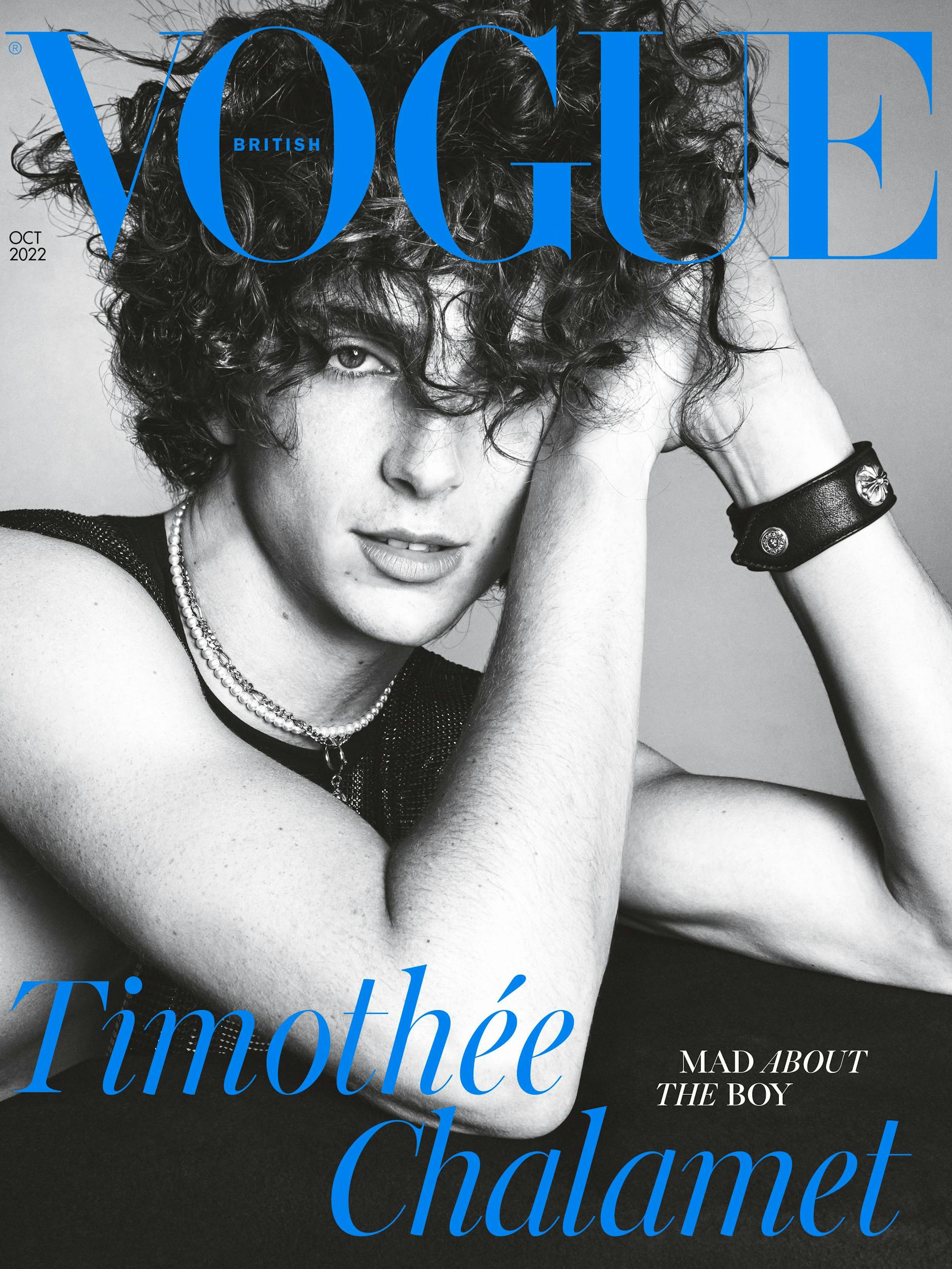 Das gab's noch nie: Timothée Chalamet auf dem Cover der britischen Vogue.