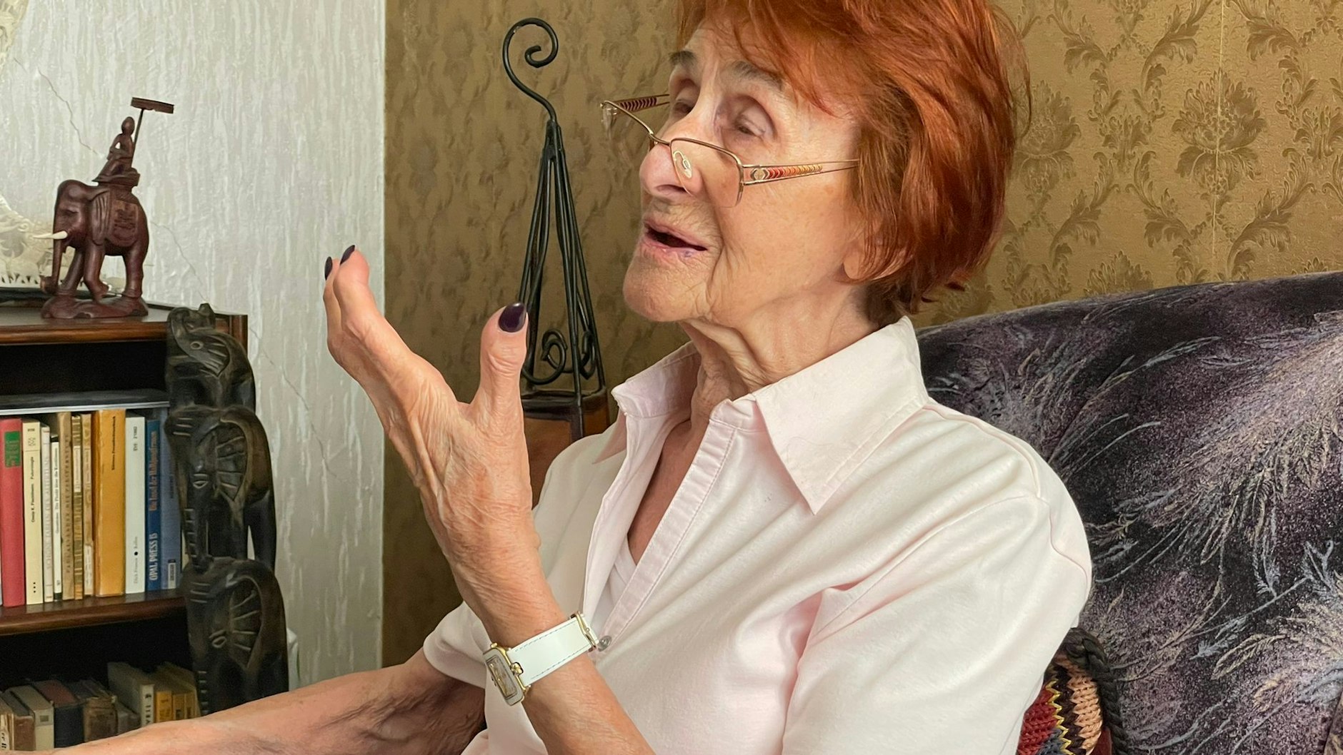 Zu Besuch bei Maja-Karlena Liebknecht in ihrer Hennigsdorfer Wohnung unweit Berlins. 