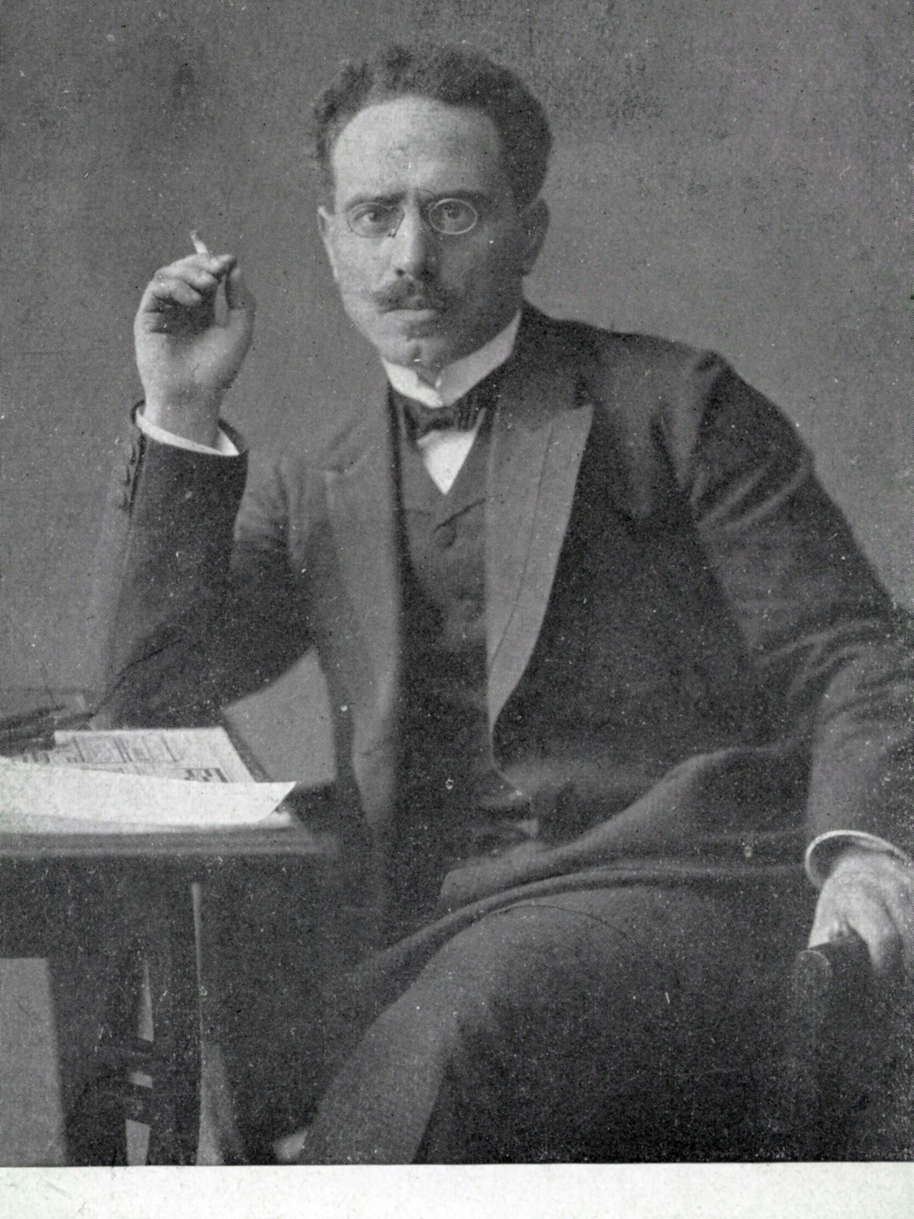 Der Politiker Karl Liebknecht, 1871 in Leipzig geboren, 1919 in Berlin ermordet.
