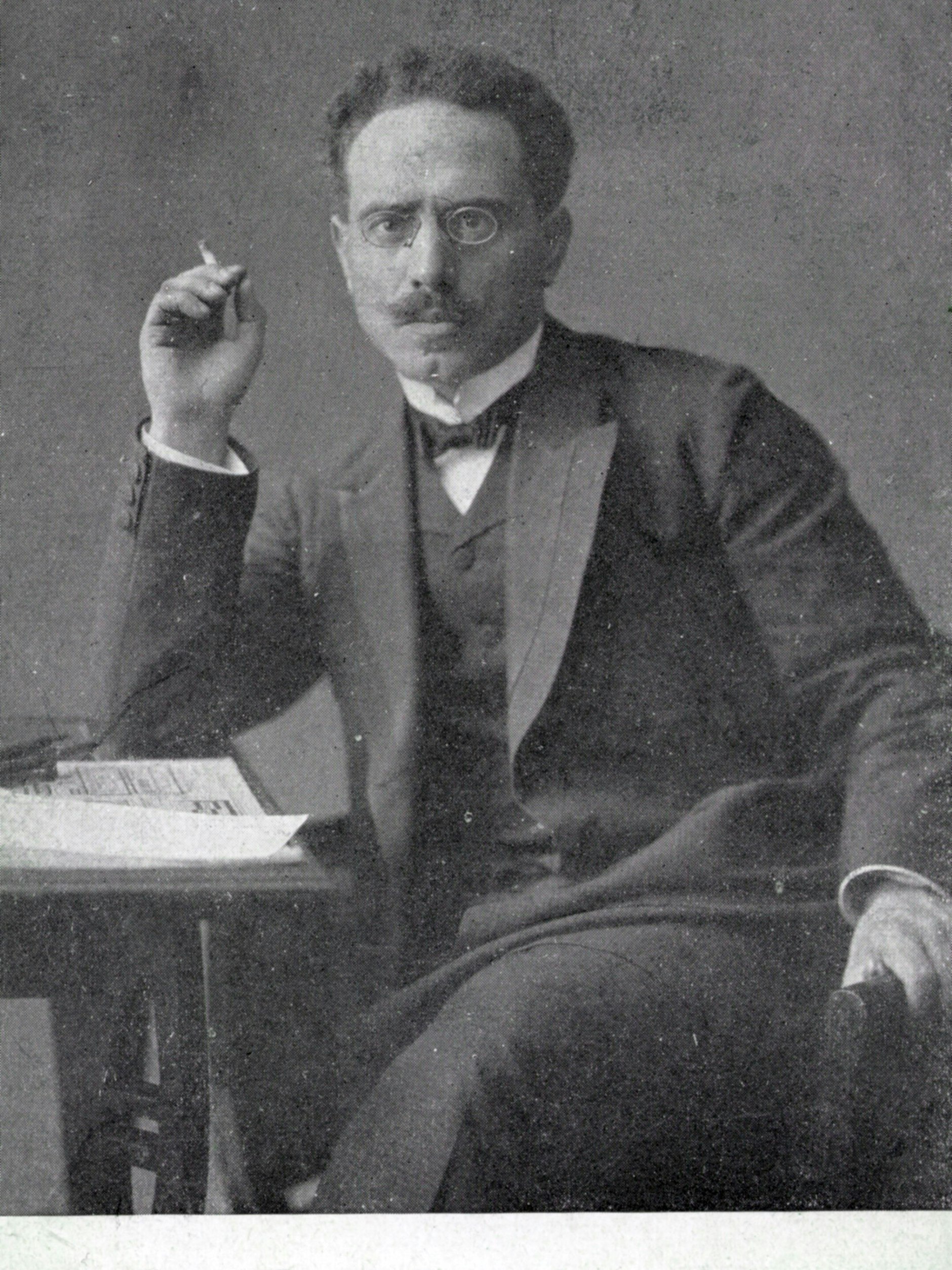 Der Politiker Karl Liebknecht, 1871 in Leipzig geboren, 1919 in Berlin ermordet.