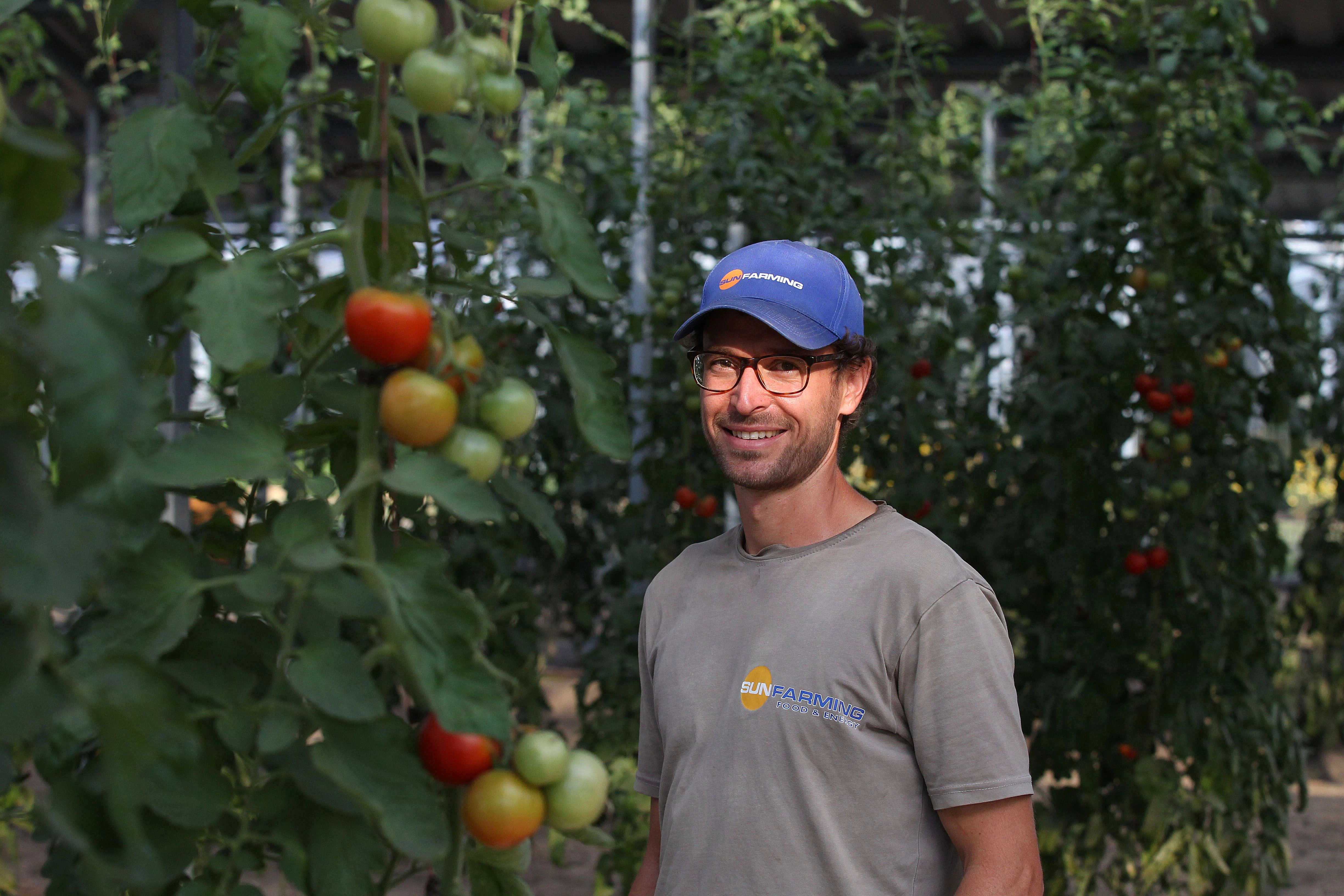 Michael Bleiker, Landwirt aus der Schweiz, will die Fläche unter Solarpaneelen nutzbar machen.&nbsp;