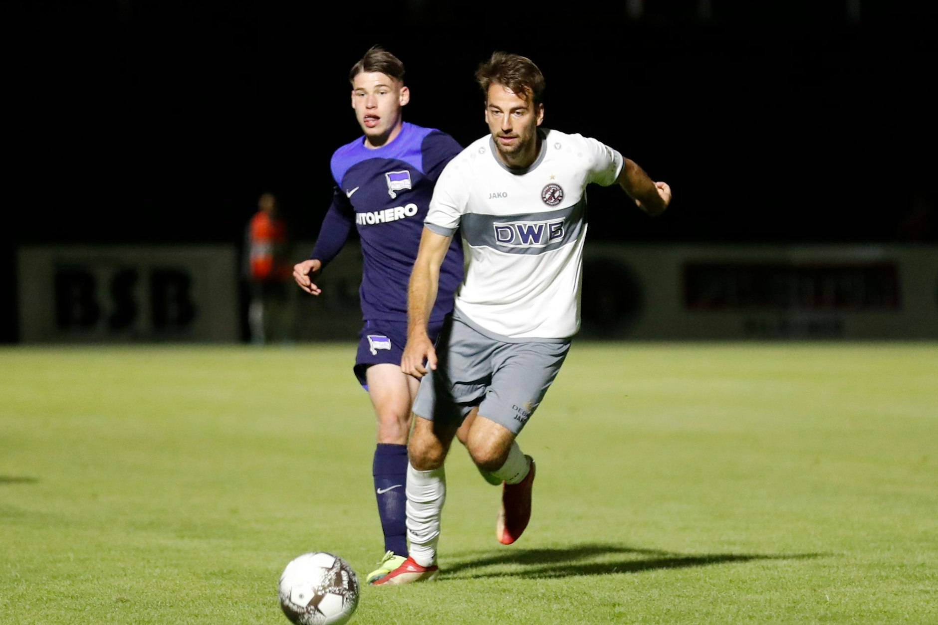 Christian Beck hatte noch die beste Chance für den BFC Dynamo gegen die Reserve von Hertha BSC U23.