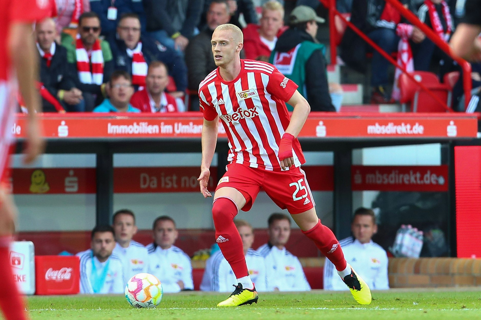 Timo Baumgartl feierte beim 2:0 des 1. FC Union gegen den VfL Wolfsburg ein emotionales Comeback.